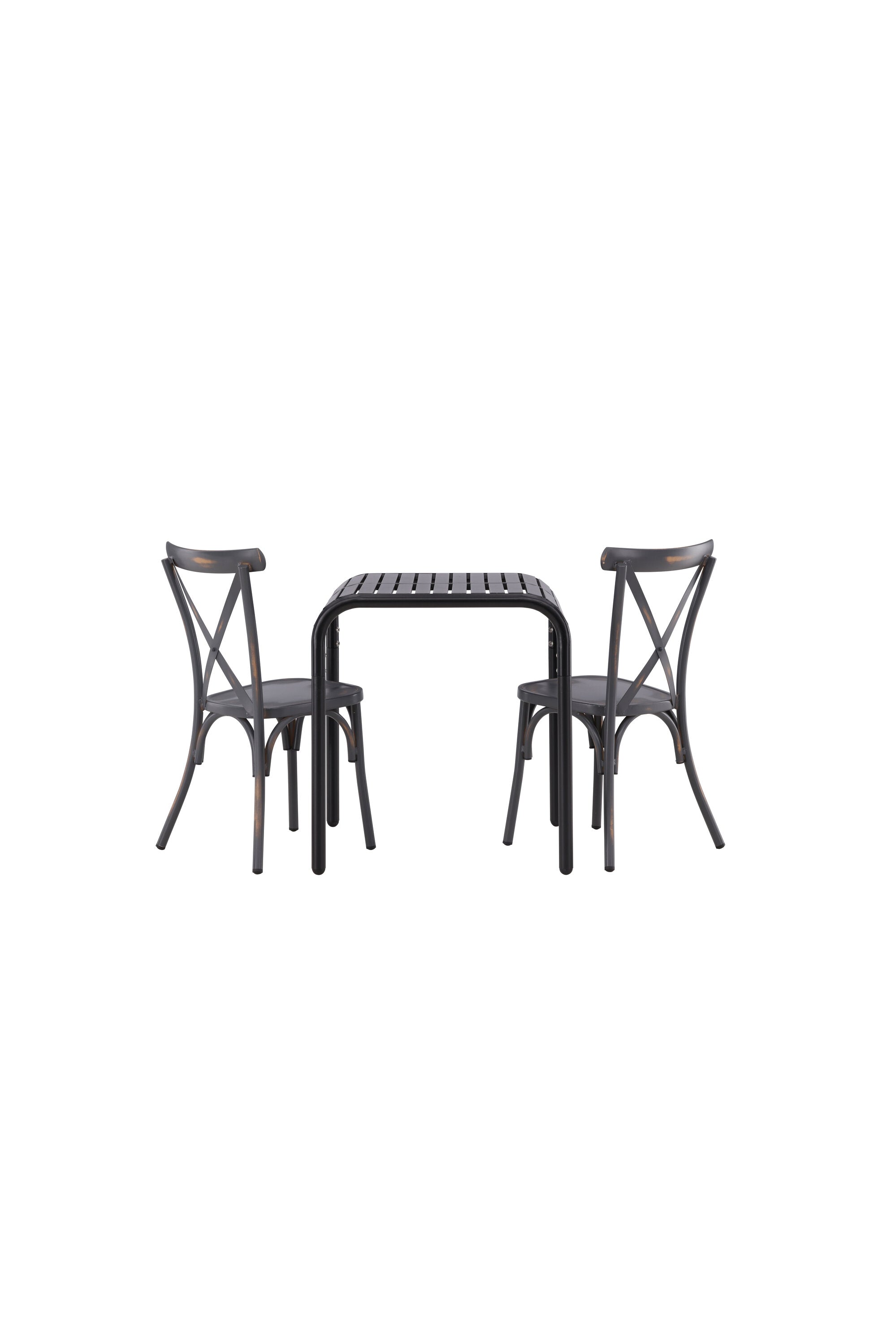 Borneo Outdoor-Tischset + Tablas 70cm/2St. in Scharz präsentiert im Onlineshop von KAQTU Design AG. Gartentischset ist von Venture Home