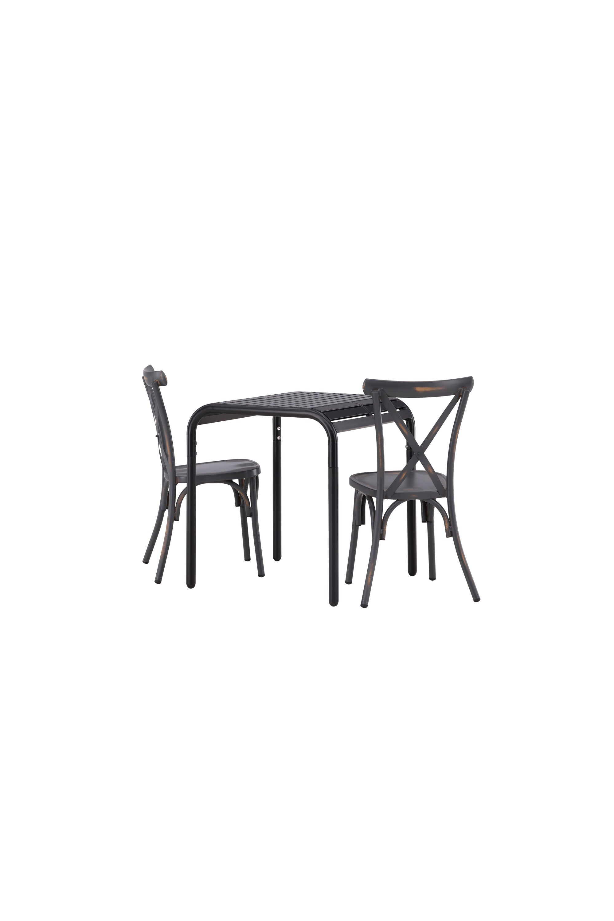 Borneo Outdoor-Tischset + Tablas 70cm/2St. in Scharz präsentiert im Onlineshop von KAQTU Design AG. Gartentischset ist von Venture Home