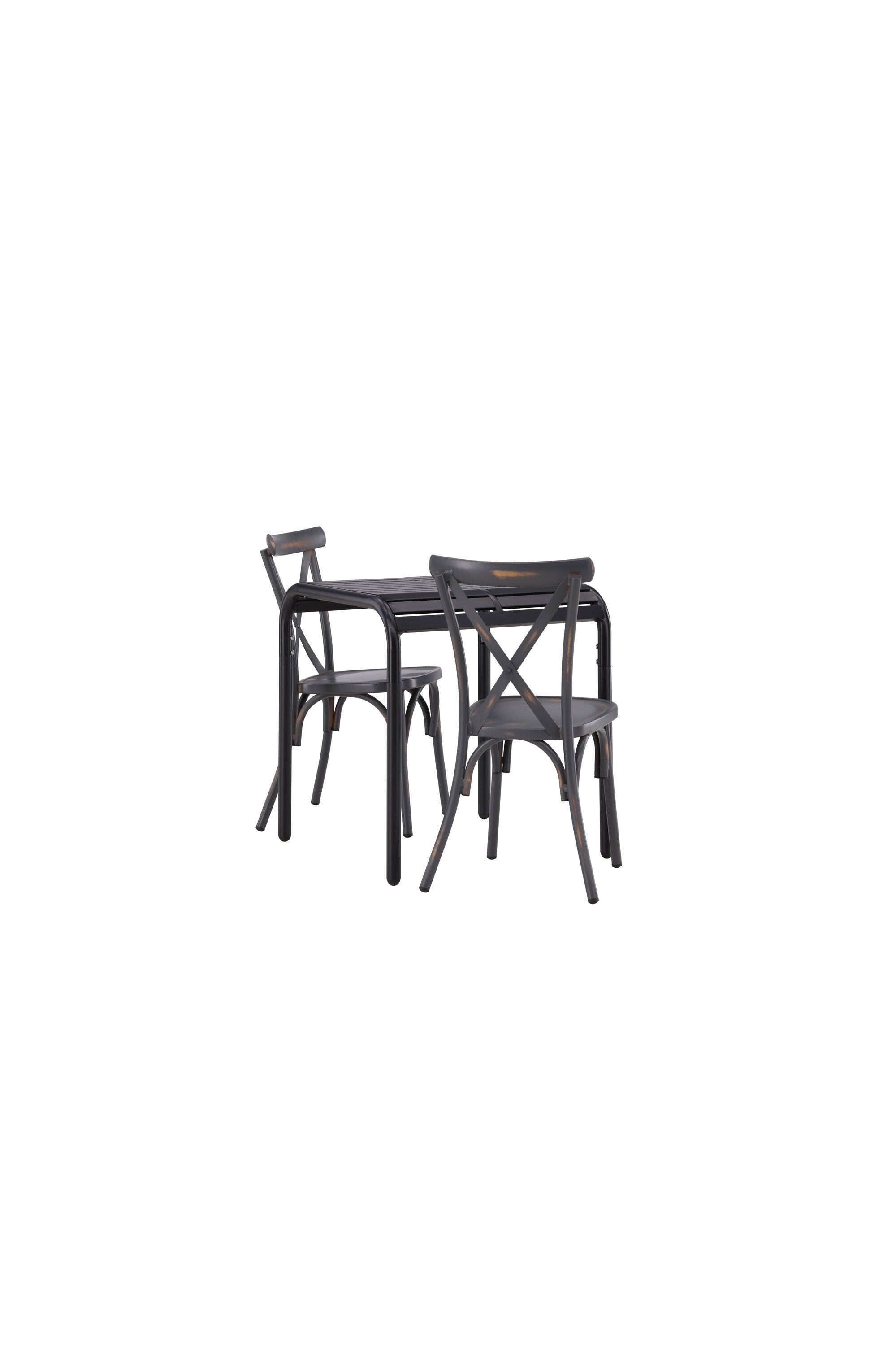 Borneo Outdoor-Tischset + Tablas 70cm/2St. in Scharz präsentiert im Onlineshop von KAQTU Design AG. Gartentischset ist von Venture Home
