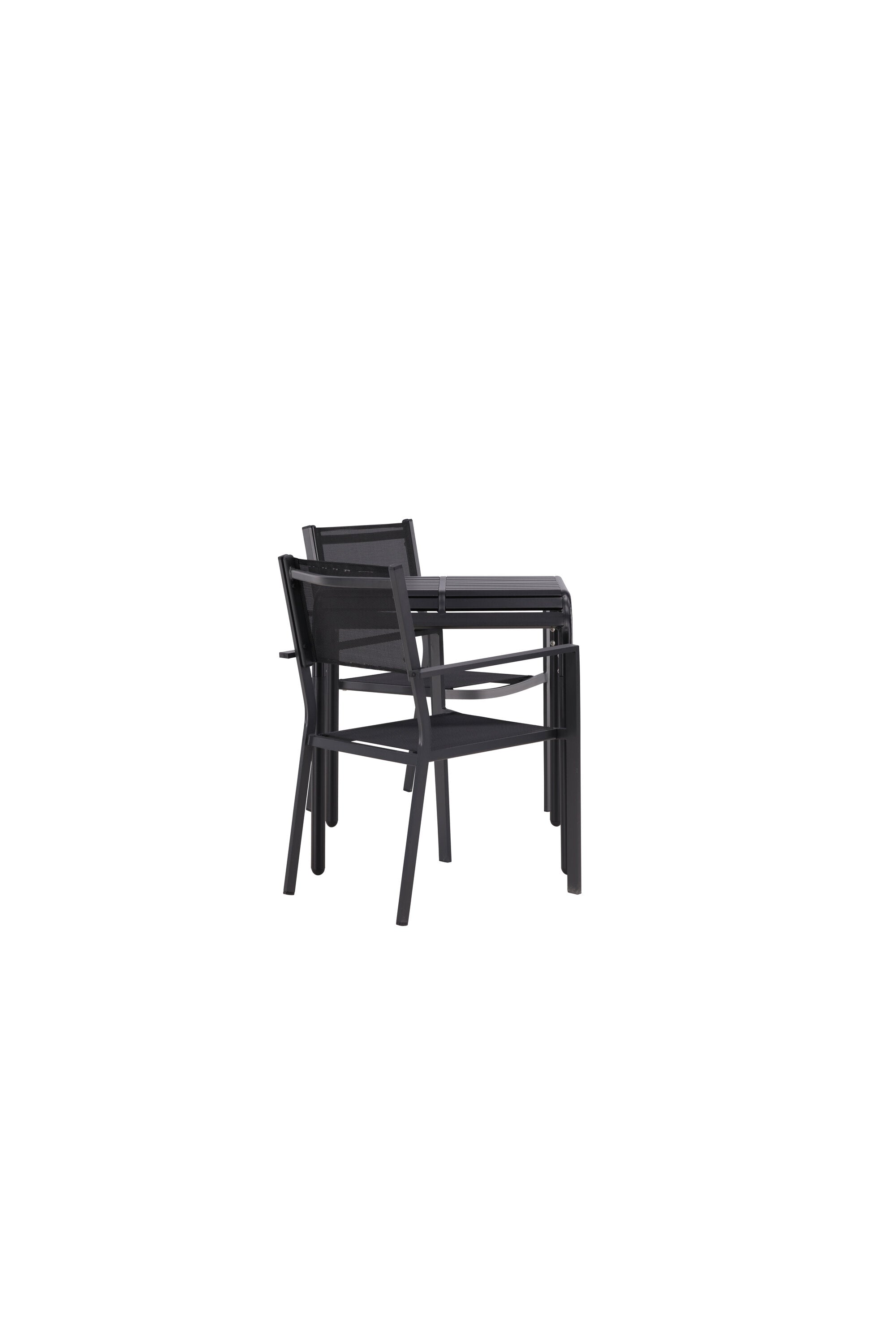 Borneo Outdoor-Tischset + Copacabana 70cm/2St. in Schwarz präsentiert im Onlineshop von KAQTU Design AG. Gartentischset ist von Venture Home