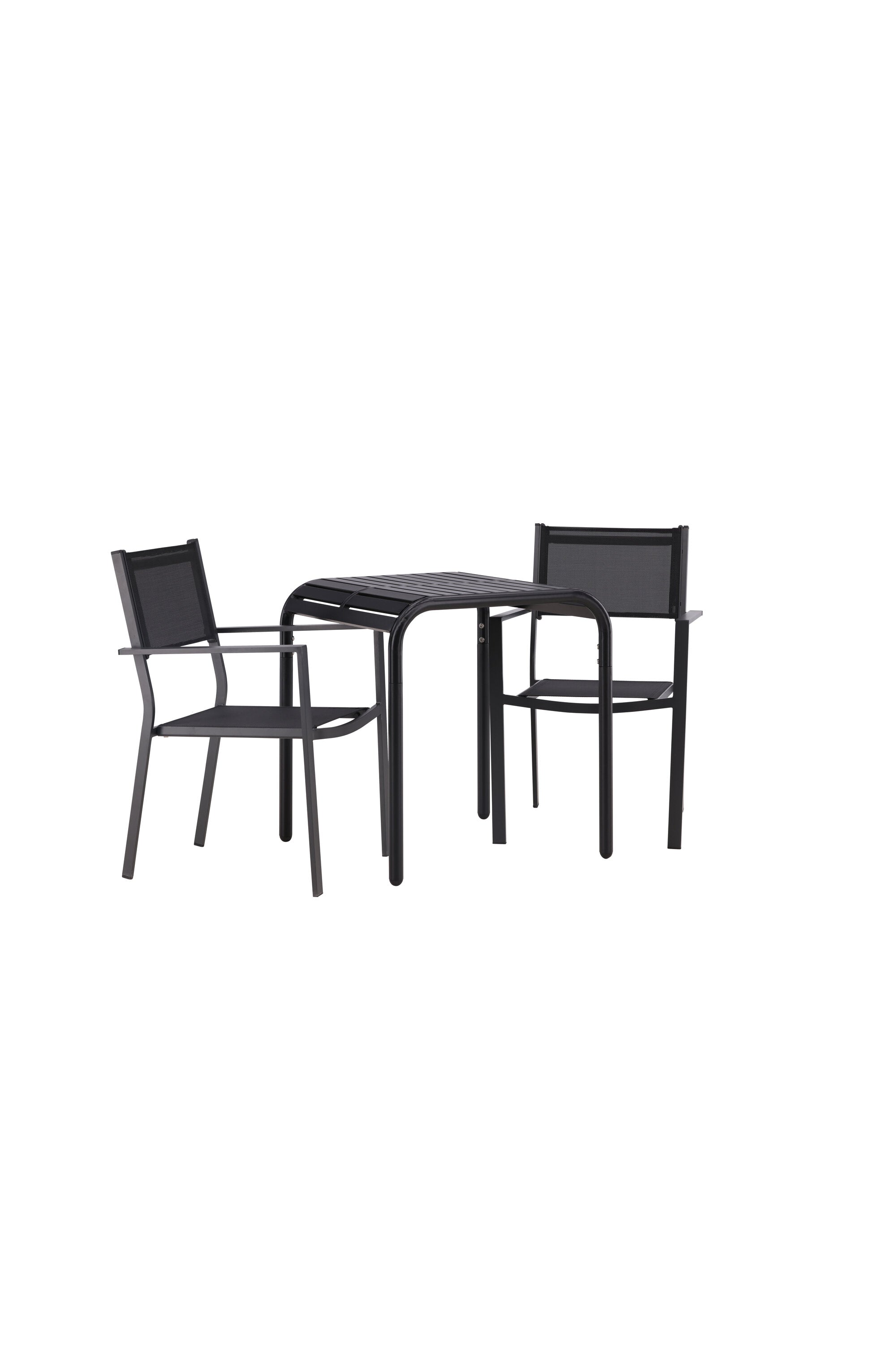 Borneo Outdoor-Tischset + Copacabana 70cm/2St. in Schwarz präsentiert im Onlineshop von KAQTU Design AG. Gartentischset ist von Venture Home