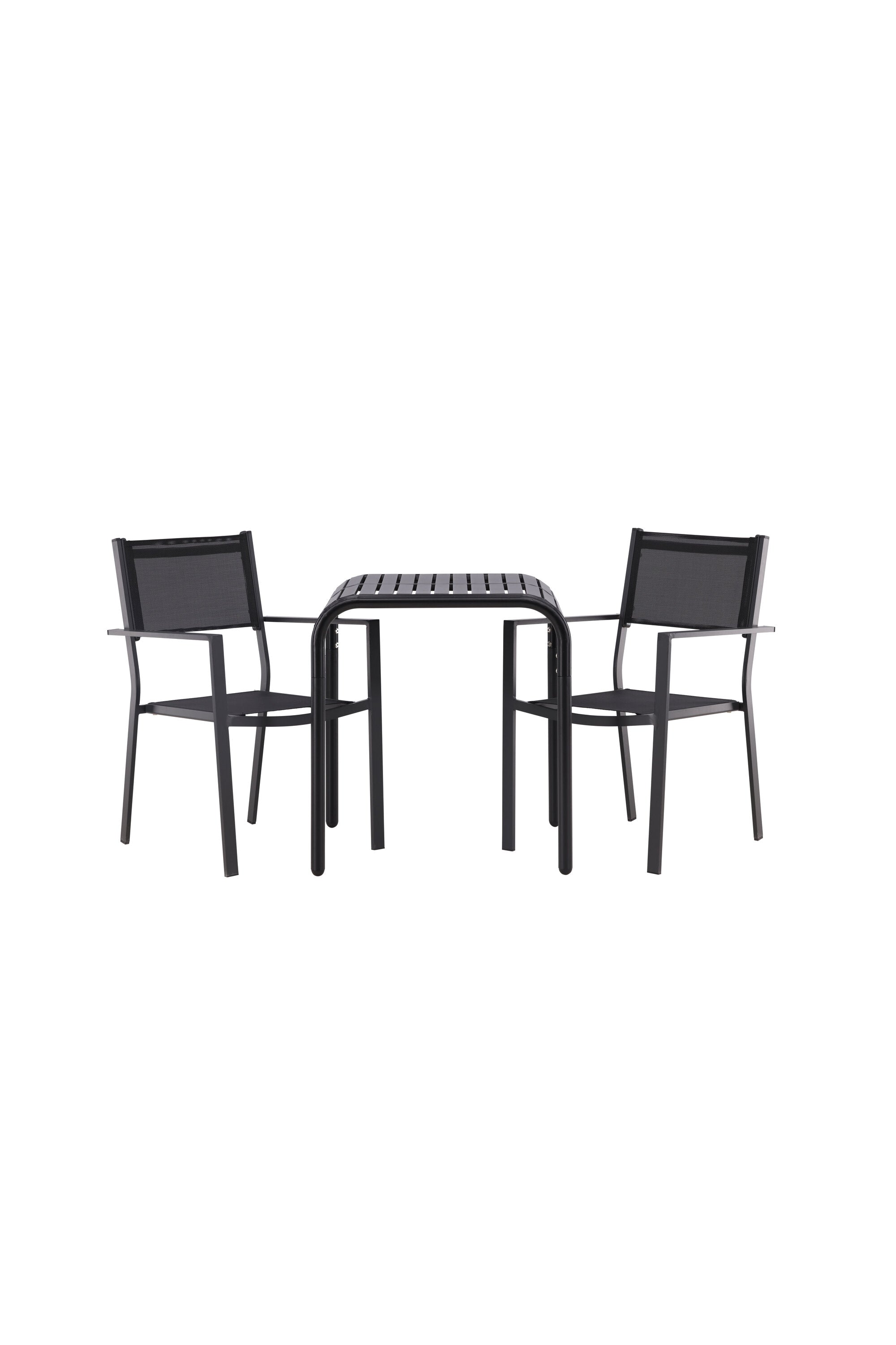 Borneo Outdoor-Tischset + Copacabana 70cm/2St. in Schwarz präsentiert im Onlineshop von KAQTU Design AG. Gartentischset ist von Venture Home