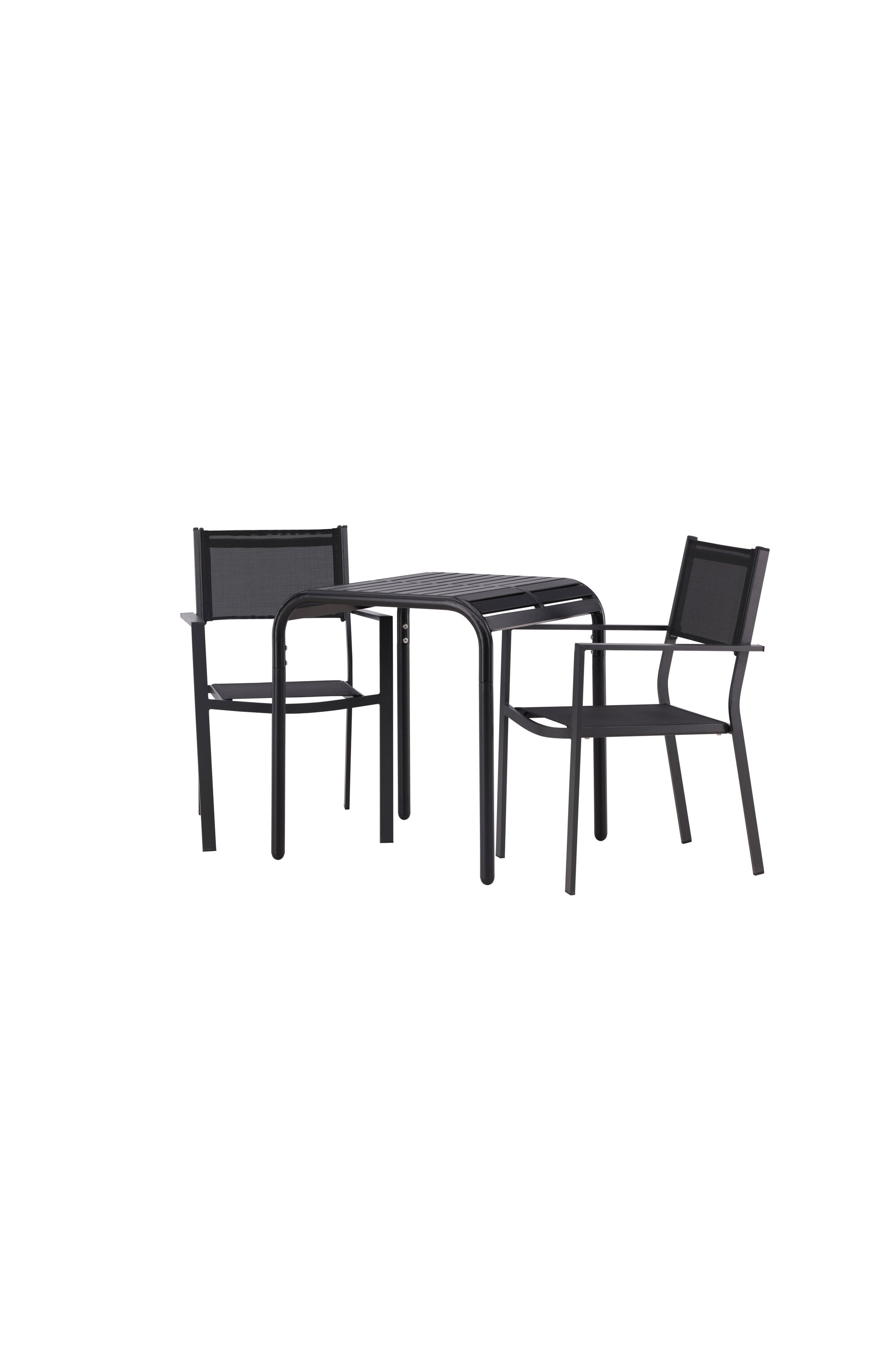 Borneo Outdoor-Tischset + Copacabana 70cm/2St. in Schwarz präsentiert im Onlineshop von KAQTU Design AG. Gartentischset ist von Venture Home