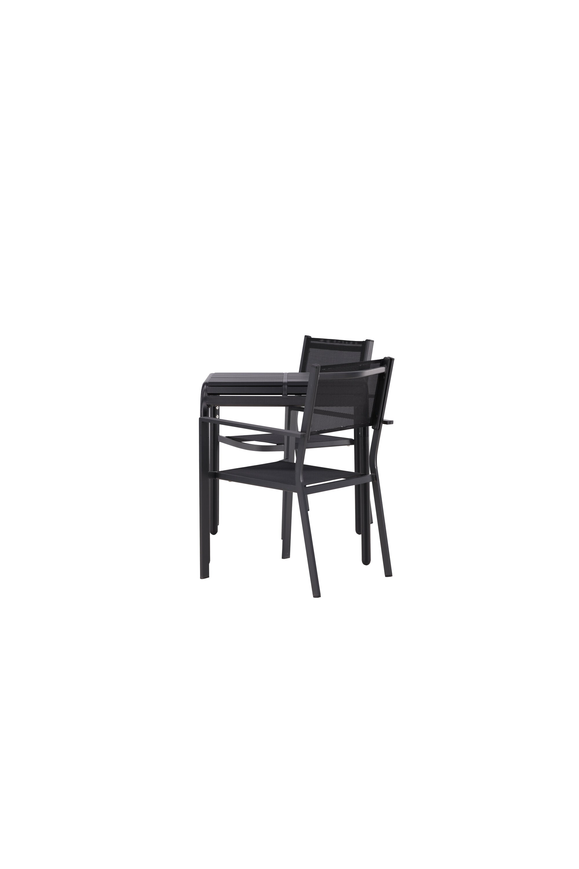 Borneo Outdoor-Tischset + Copacabana 70cm/2St. in Schwarz präsentiert im Onlineshop von KAQTU Design AG. Gartentischset ist von Venture Home