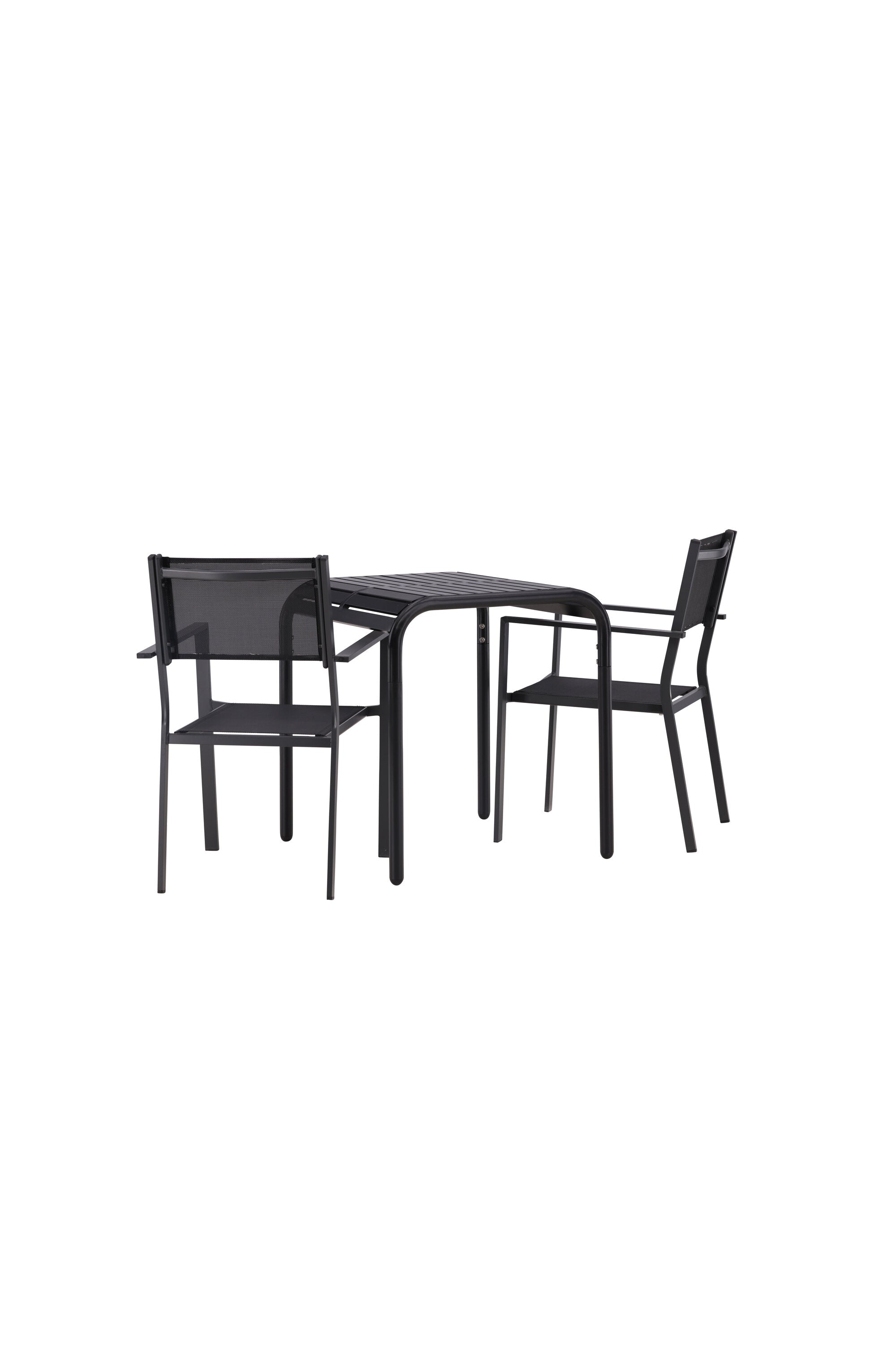 Borneo Outdoor-Tischset + Copacabana 70cm/2St. in Schwarz präsentiert im Onlineshop von KAQTU Design AG. Gartentischset ist von Venture Home