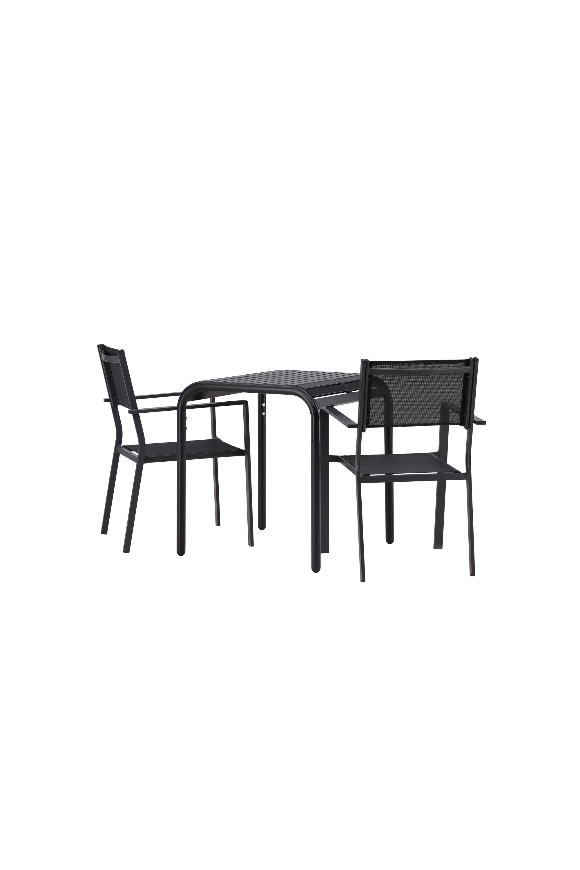 Borneo Outdoor-Tischset + Copacabana 70cm/2St. in Schwarz präsentiert im Onlineshop von KAQTU Design AG. Gartentischset ist von Venture Home