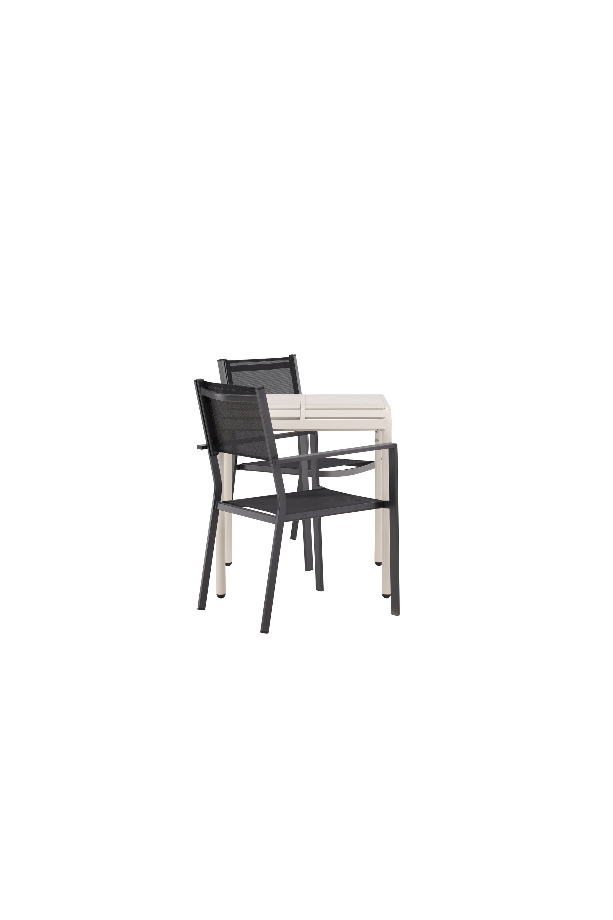 Borneo Outdoor-Tischset + Copacabana 70cm/2St. in Beige / Schwarz präsentiert im Onlineshop von KAQTU Design AG. Gartentischset ist von Venture Home