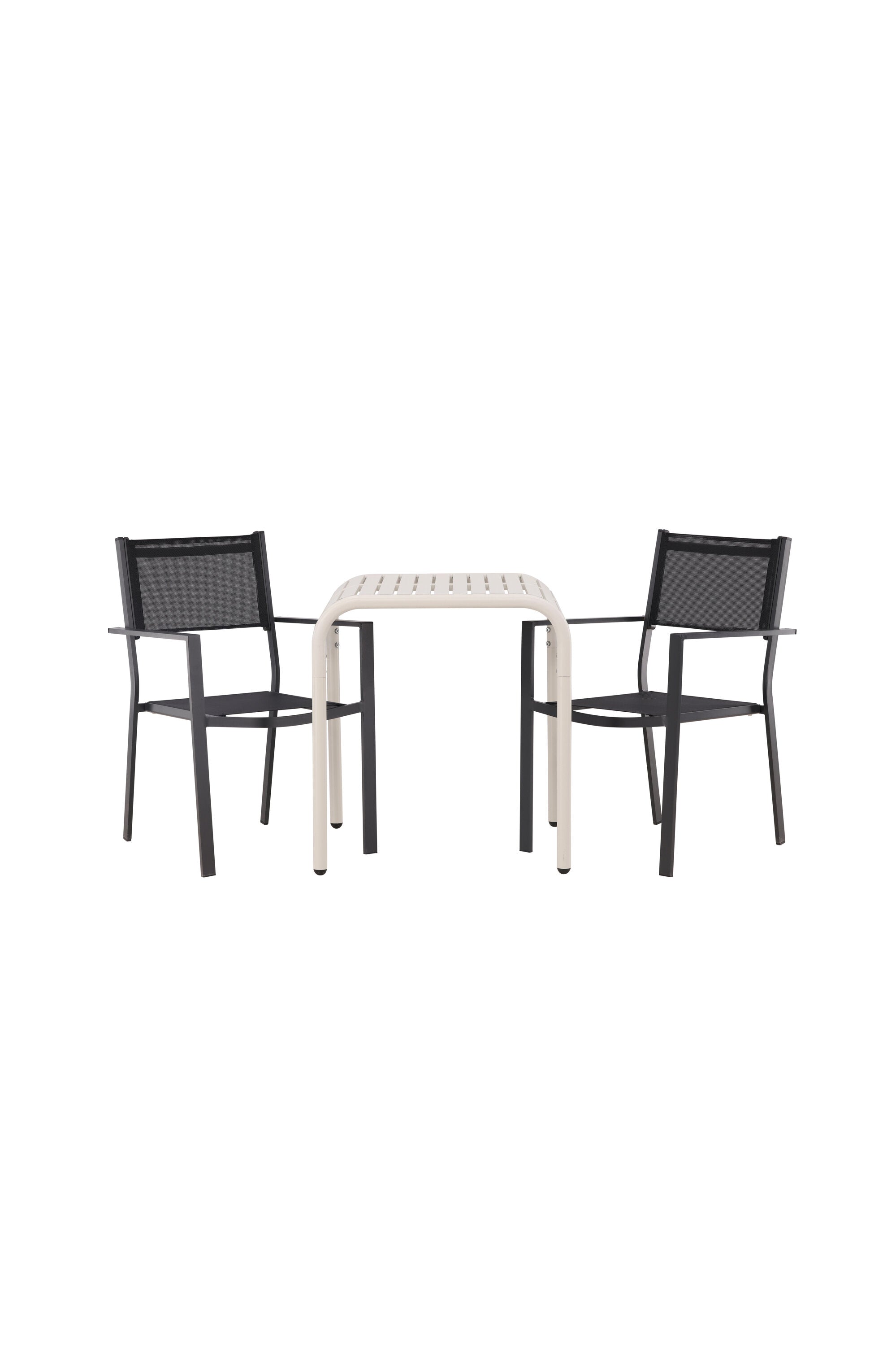 Borneo Outdoor-Tischset + Copacabana 70cm/2St. in Beige / Schwarz präsentiert im Onlineshop von KAQTU Design AG. Gartentischset ist von Venture Home