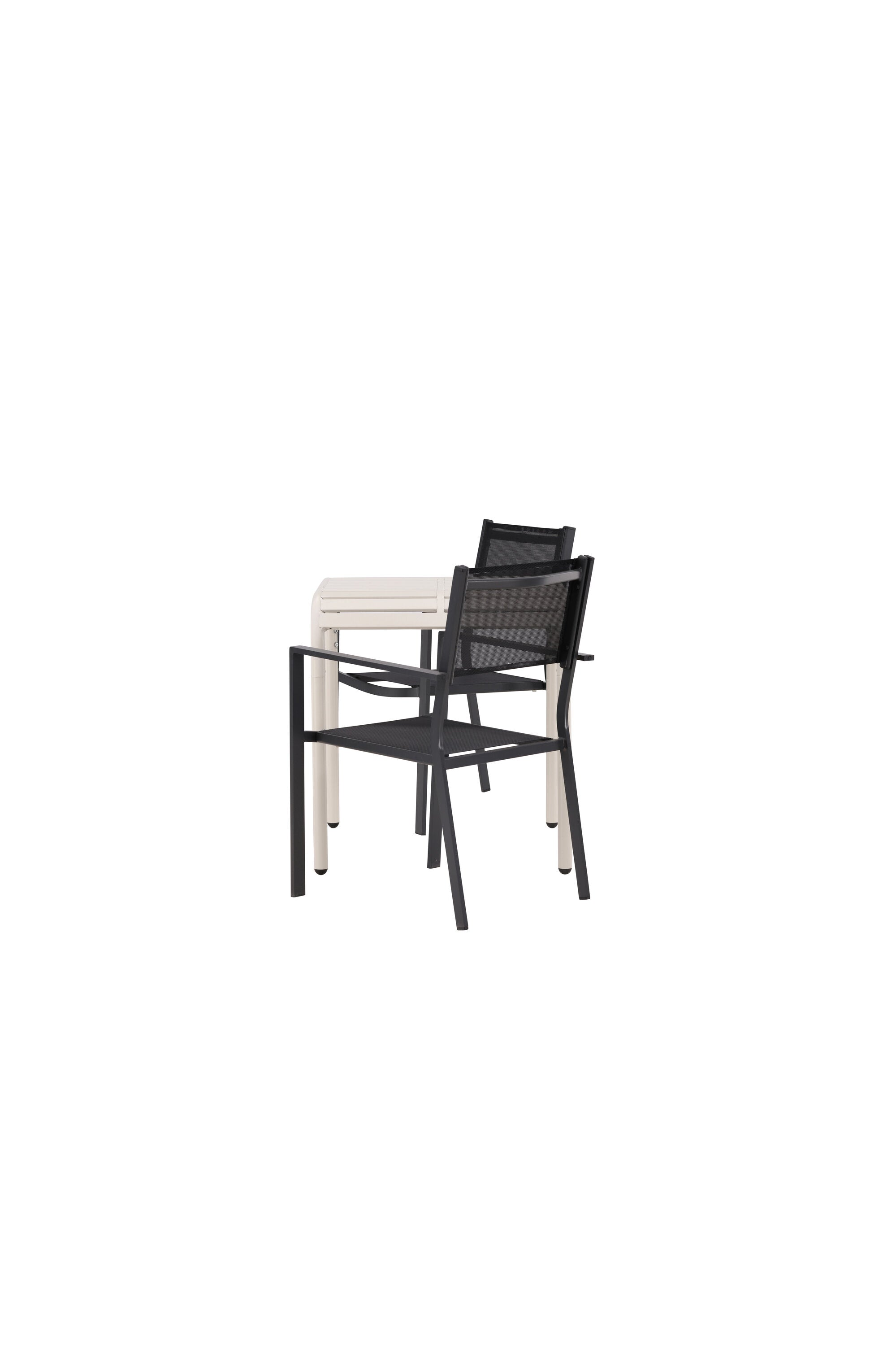 Borneo Outdoor-Tischset + Copacabana 70cm/2St. in Beige / Schwarz präsentiert im Onlineshop von KAQTU Design AG. Gartentischset ist von Venture Home