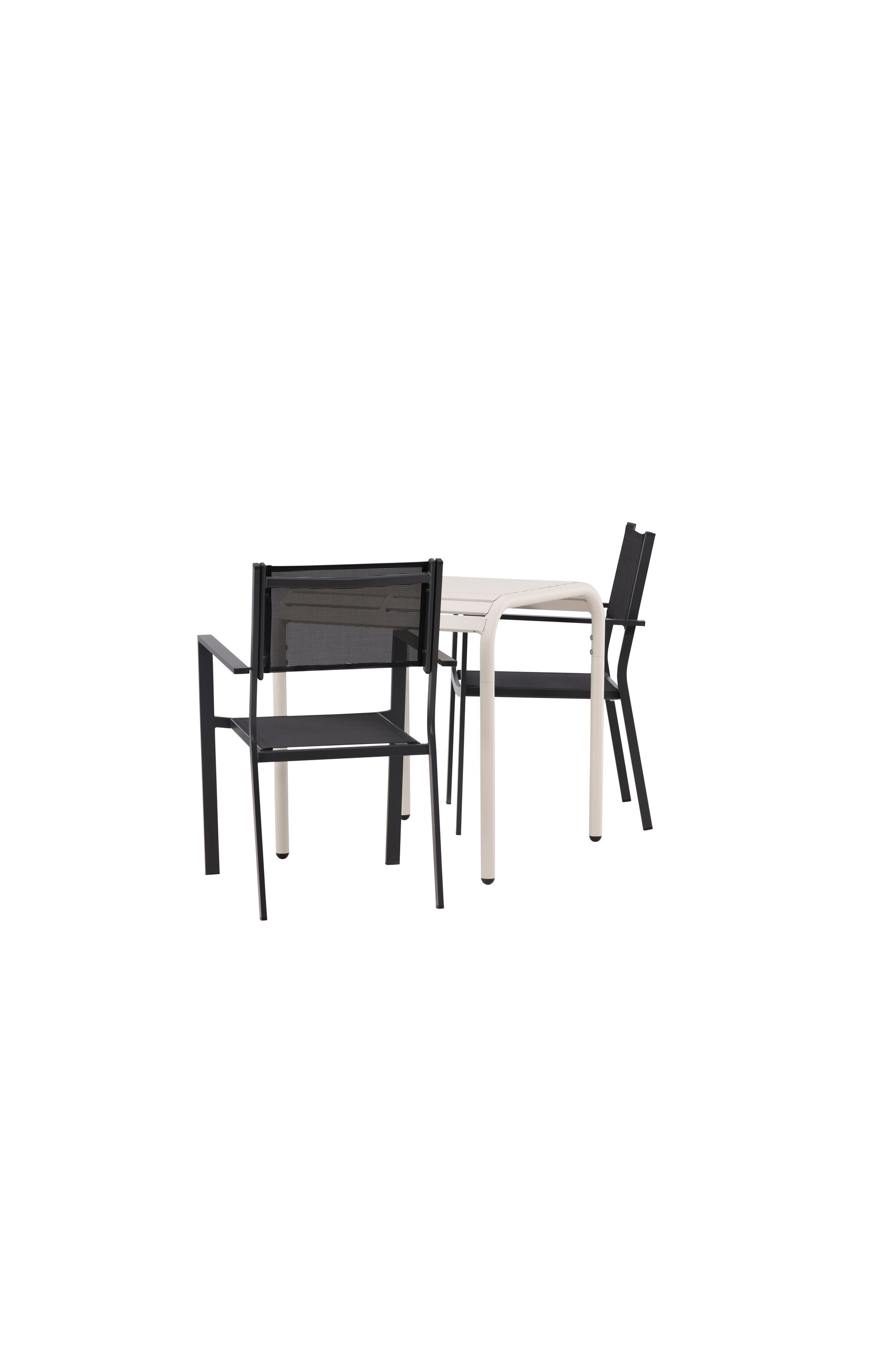 Borneo Outdoor-Tischset + Copacabana 70cm/2St. in Beige / Schwarz präsentiert im Onlineshop von KAQTU Design AG. Gartentischset ist von Venture Home