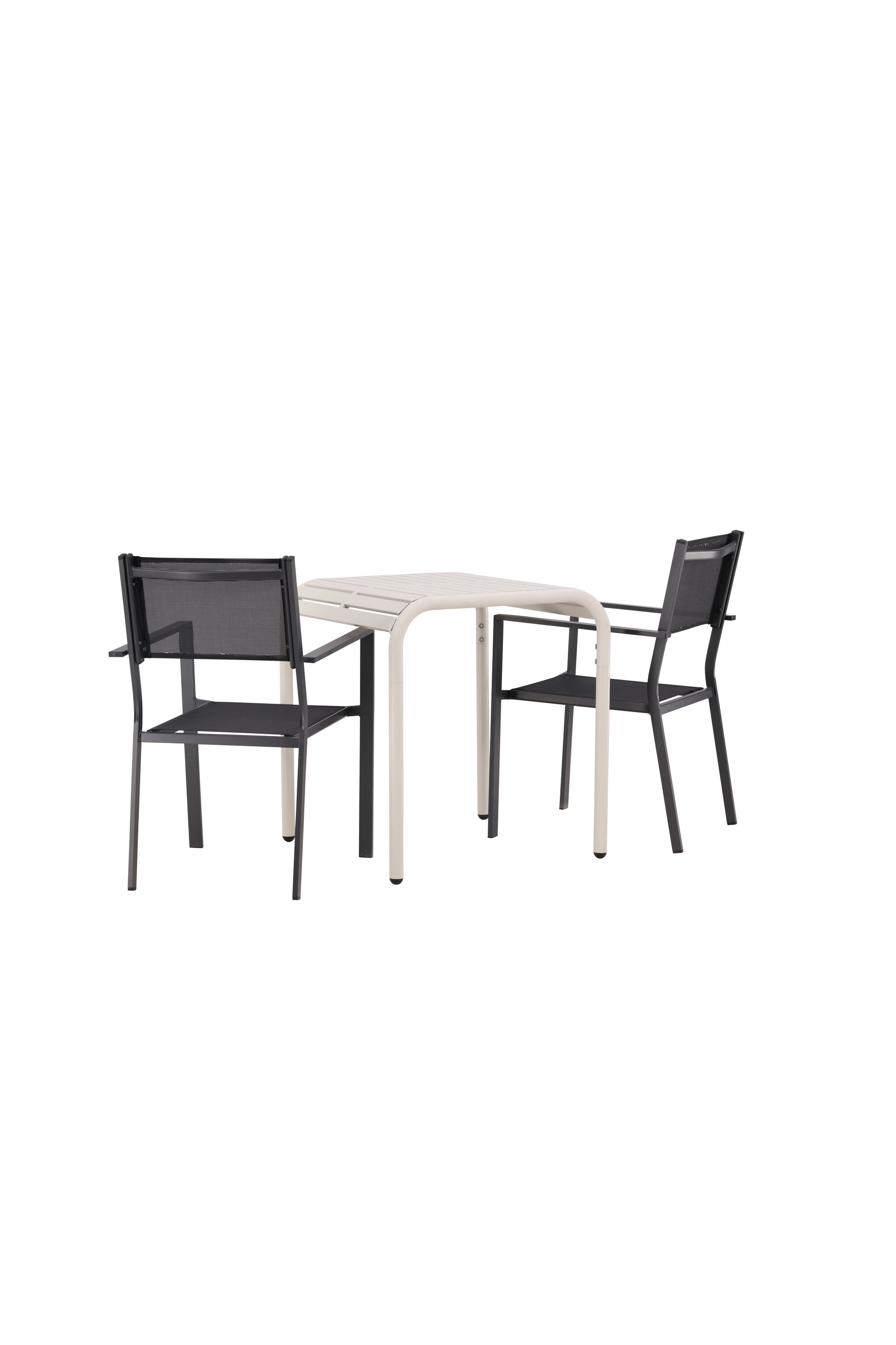Borneo Outdoor-Tischset + Copacabana 70cm/2St. in Beige / Schwarz präsentiert im Onlineshop von KAQTU Design AG. Gartentischset ist von Venture Home