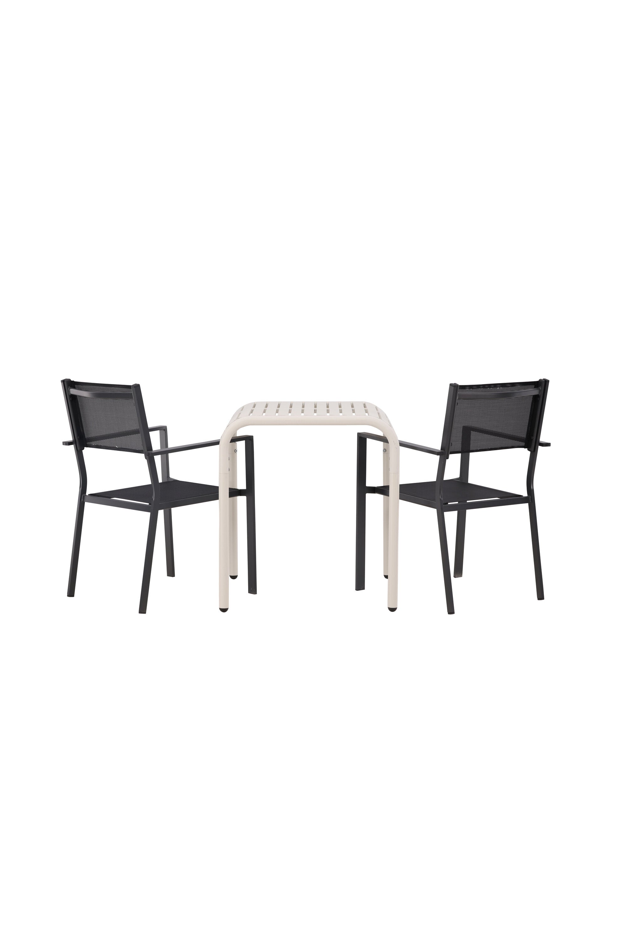 Borneo Outdoor-Tischset + Copacabana 70cm/2St. in Beige / Schwarz präsentiert im Onlineshop von KAQTU Design AG. Gartentischset ist von Venture Home