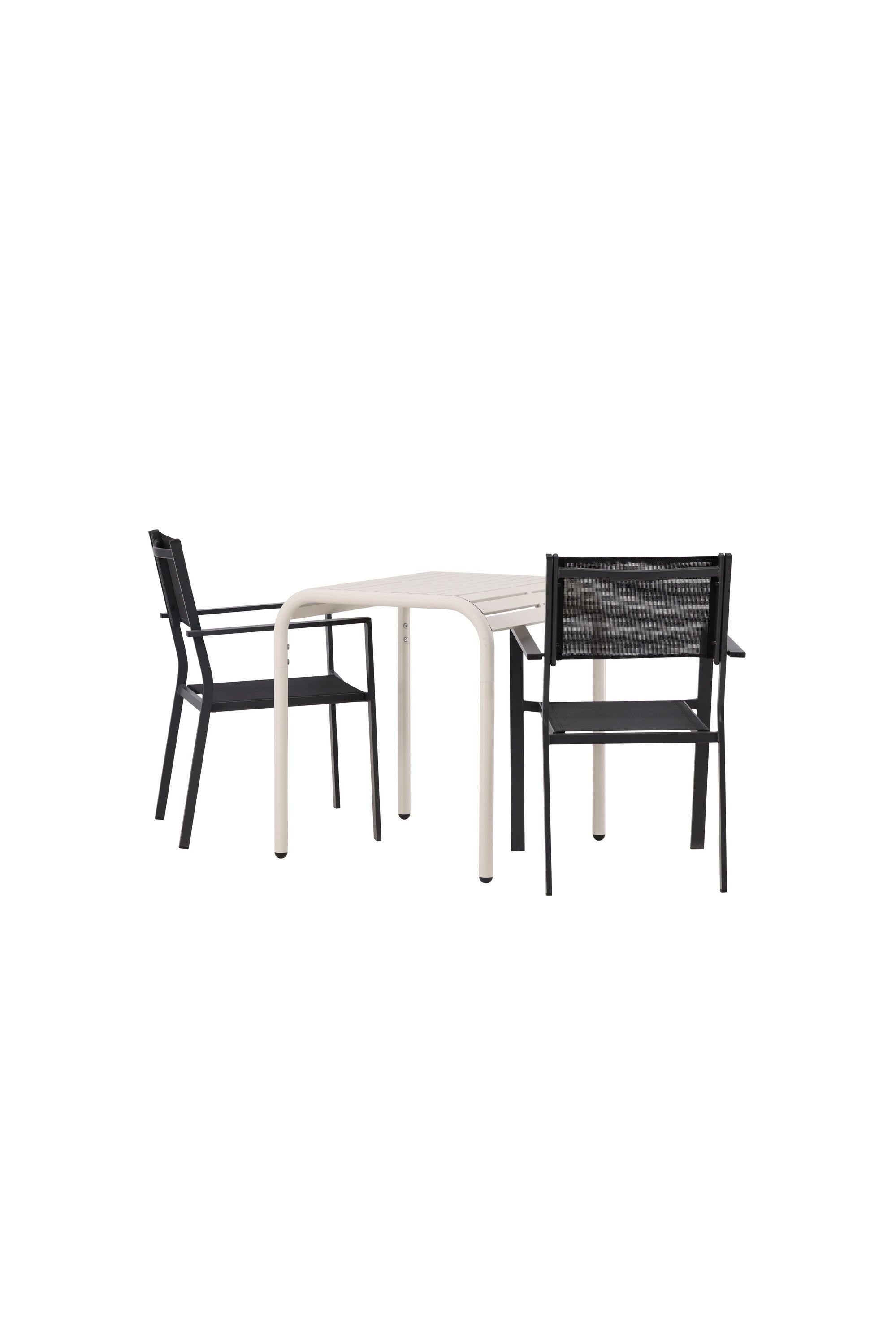 Borneo Outdoor-Tischset + Copacabana 70cm/2St. in Beige / Schwarz präsentiert im Onlineshop von KAQTU Design AG. Gartentischset ist von Venture Home