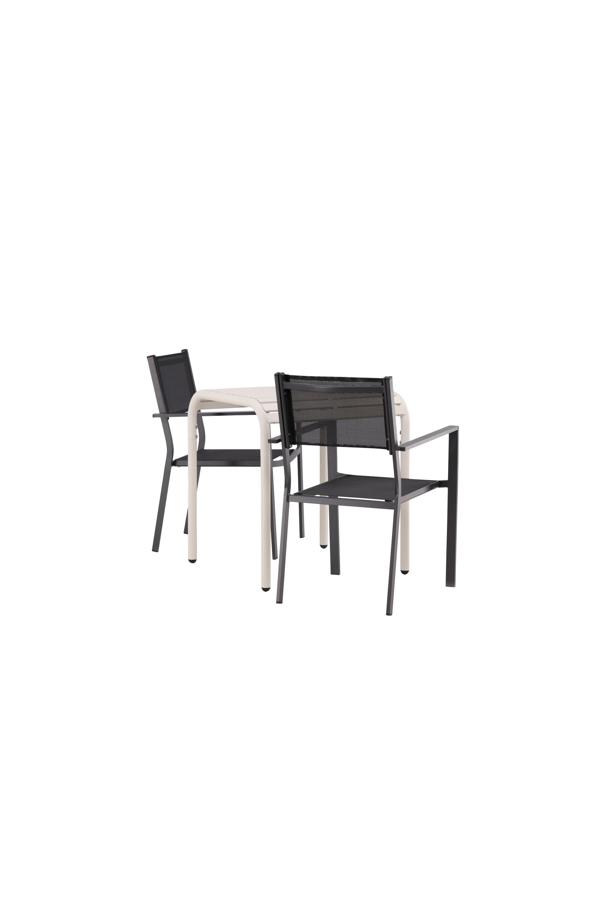 Borneo Outdoor-Tischset + Copacabana 70cm/2St. in Beige / Schwarz präsentiert im Onlineshop von KAQTU Design AG. Gartentischset ist von Venture Home