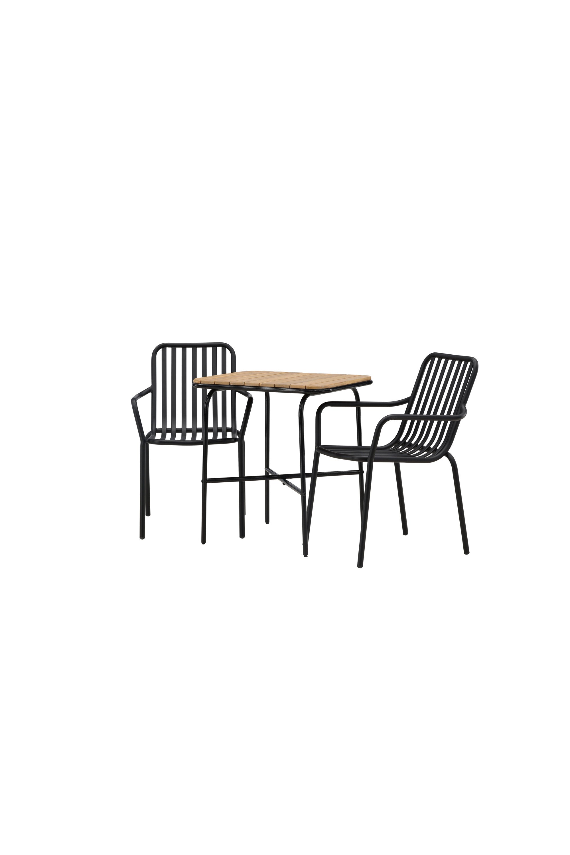 Holmbeck Outdoor-Tischset Peking 70cm/2St. in Schwarz präsentiert im Onlineshop von KAQTU Design AG. Gartentischset ist von Venture Home
