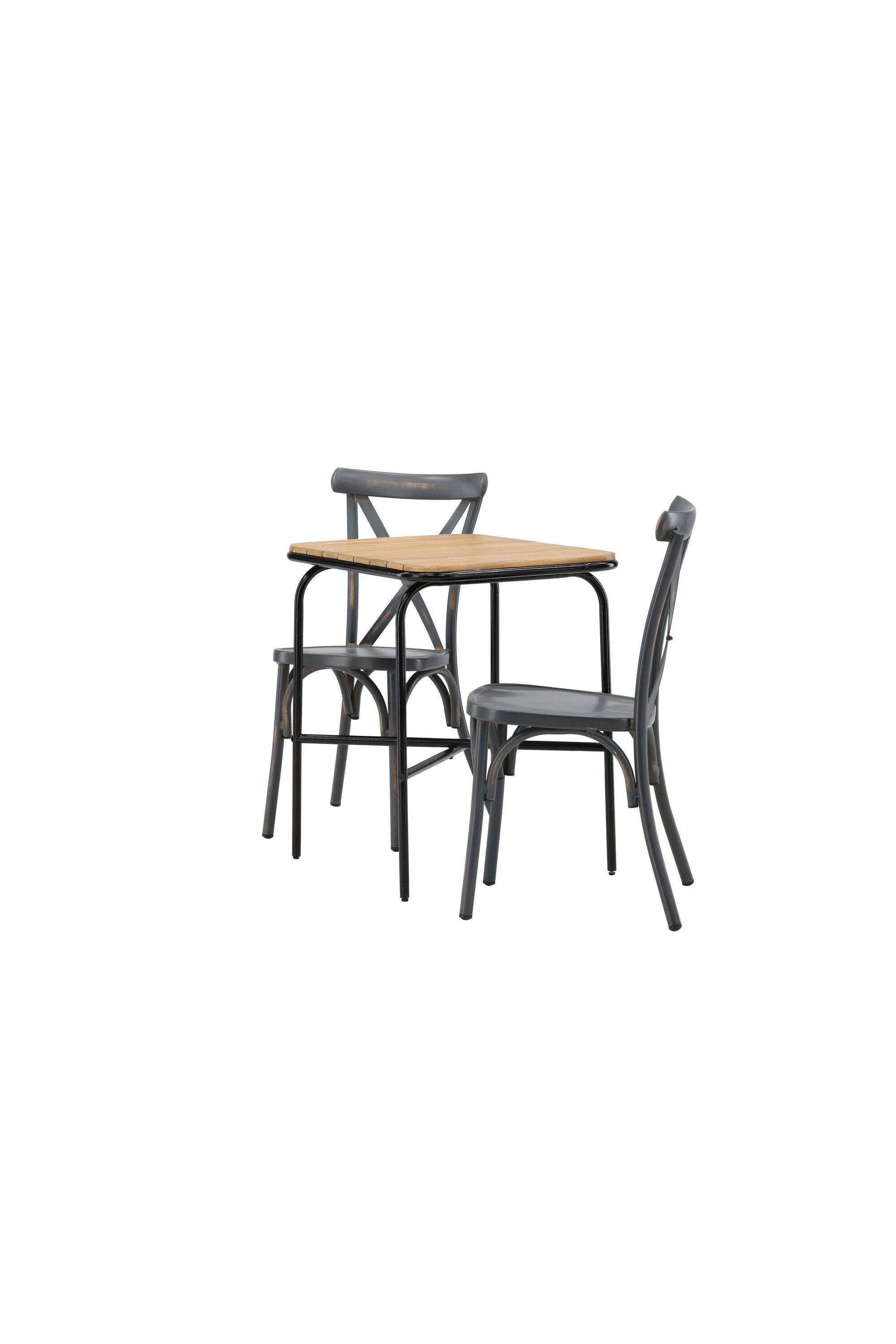 Holmbeck Outdoor-Tischset Peking 70cm/2St. in Dunkelgrau präsentiert im Onlineshop von KAQTU Design AG. Gartentischset ist von Venture Home