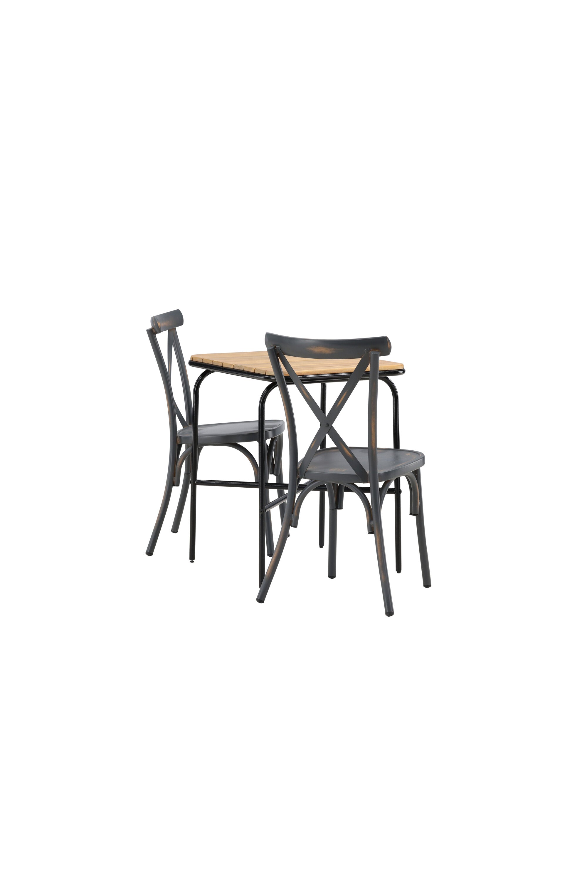 Holmbeck Outdoor-Tischset Peking 70cm/2St. in Dunkelgrau präsentiert im Onlineshop von KAQTU Design AG. Gartentischset ist von Venture Home