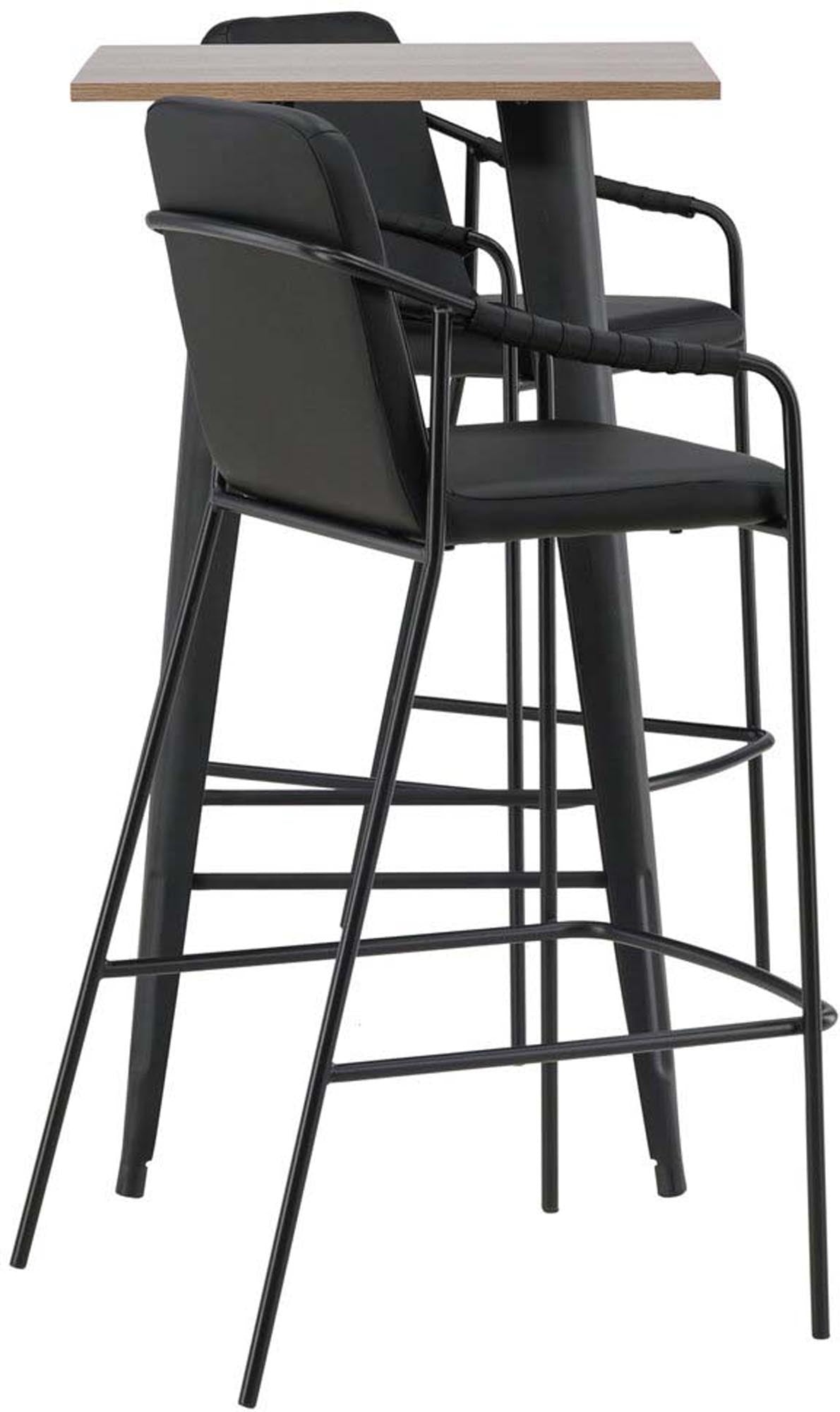 Barset Tempe + Tvist 60cm/2St. in Schwarz präsentiert im Onlineshop von KAQTU Design AG. Bartischset ist von Venture Home