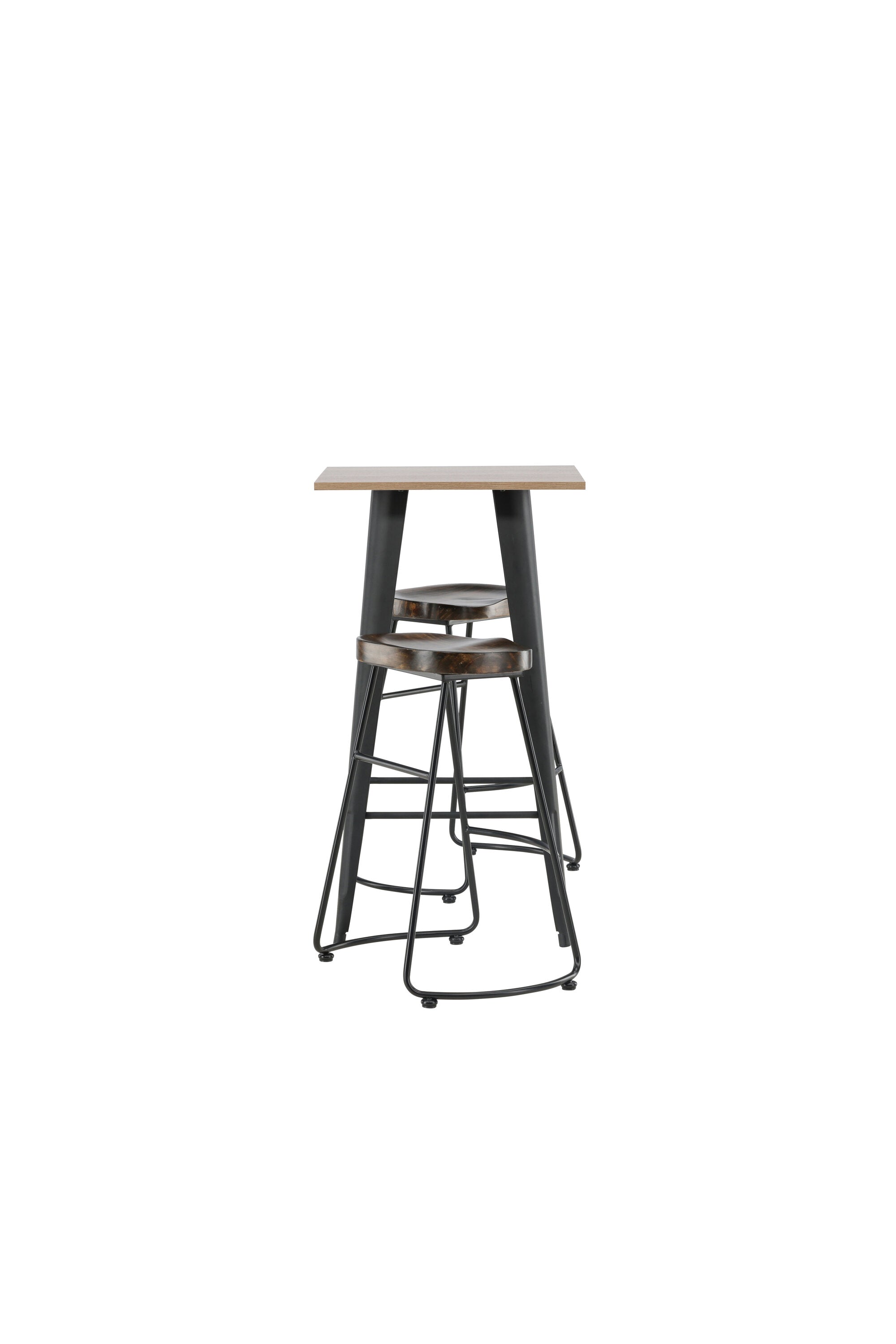 Barset Tempe + Ozark 60cm/2St. in Schwarz präsentiert im Onlineshop von KAQTU Design AG. Bartischset ist von Venture Home