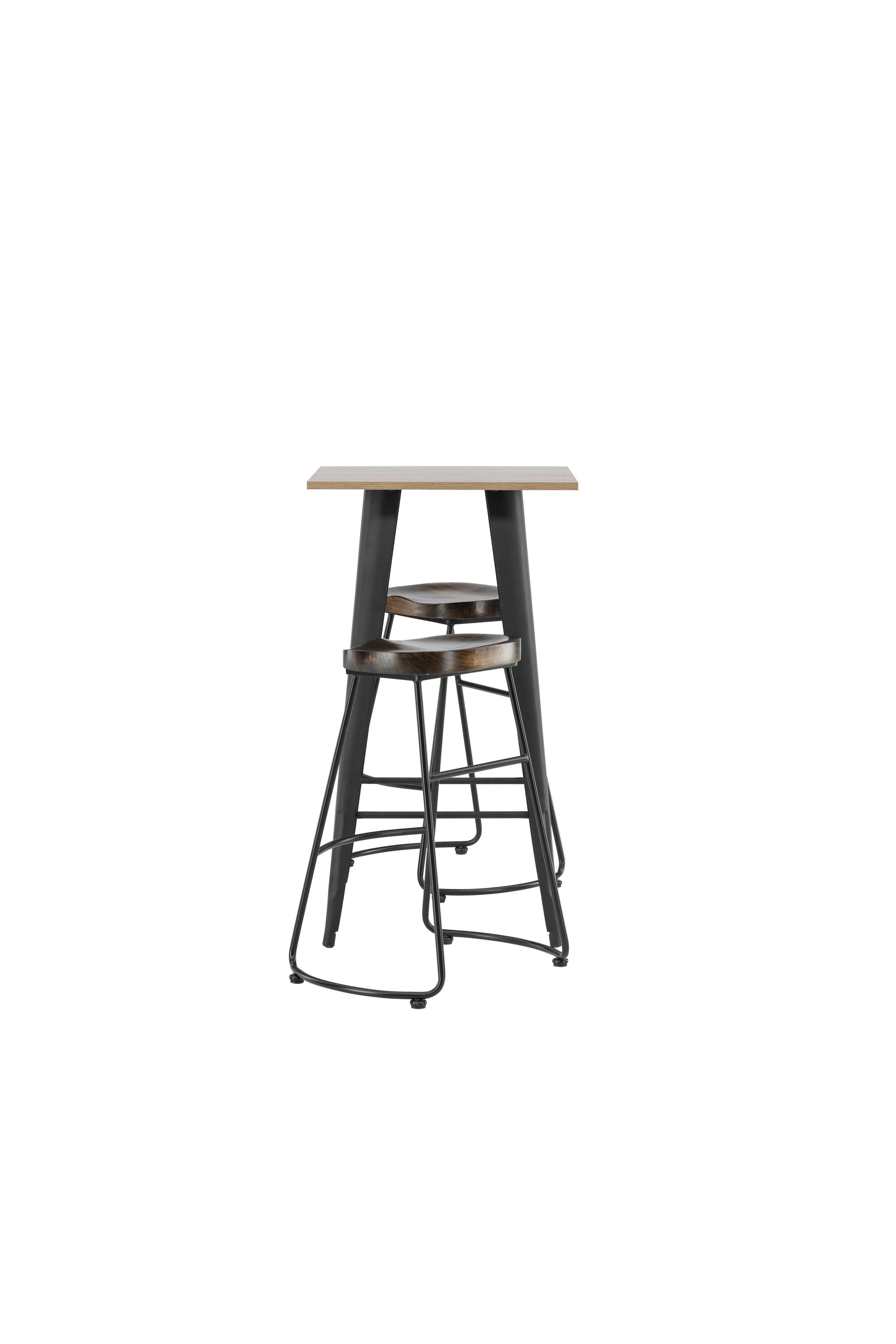 Barset Tempe + Ozark 60cm/2St. in Schwarz präsentiert im Onlineshop von KAQTU Design AG. Bartischset ist von Venture Home