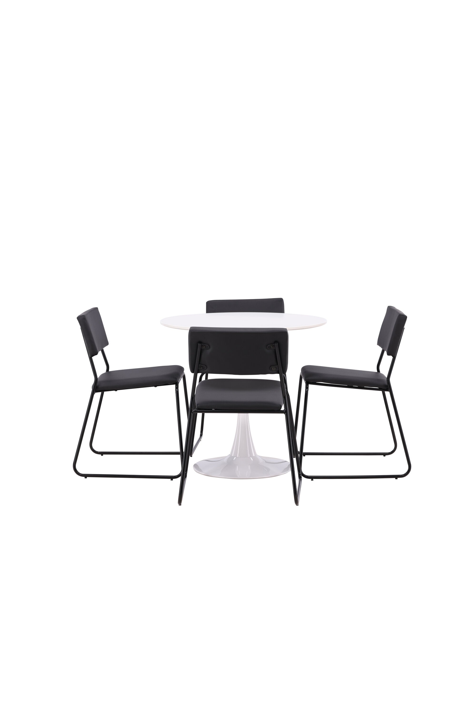 Hamden Esszimmerset + Kenth ⌀80cm/4St. in Schwarz präsentiert im Onlineshop von KAQTU Design AG. Esszimmerset ist von Venture Home