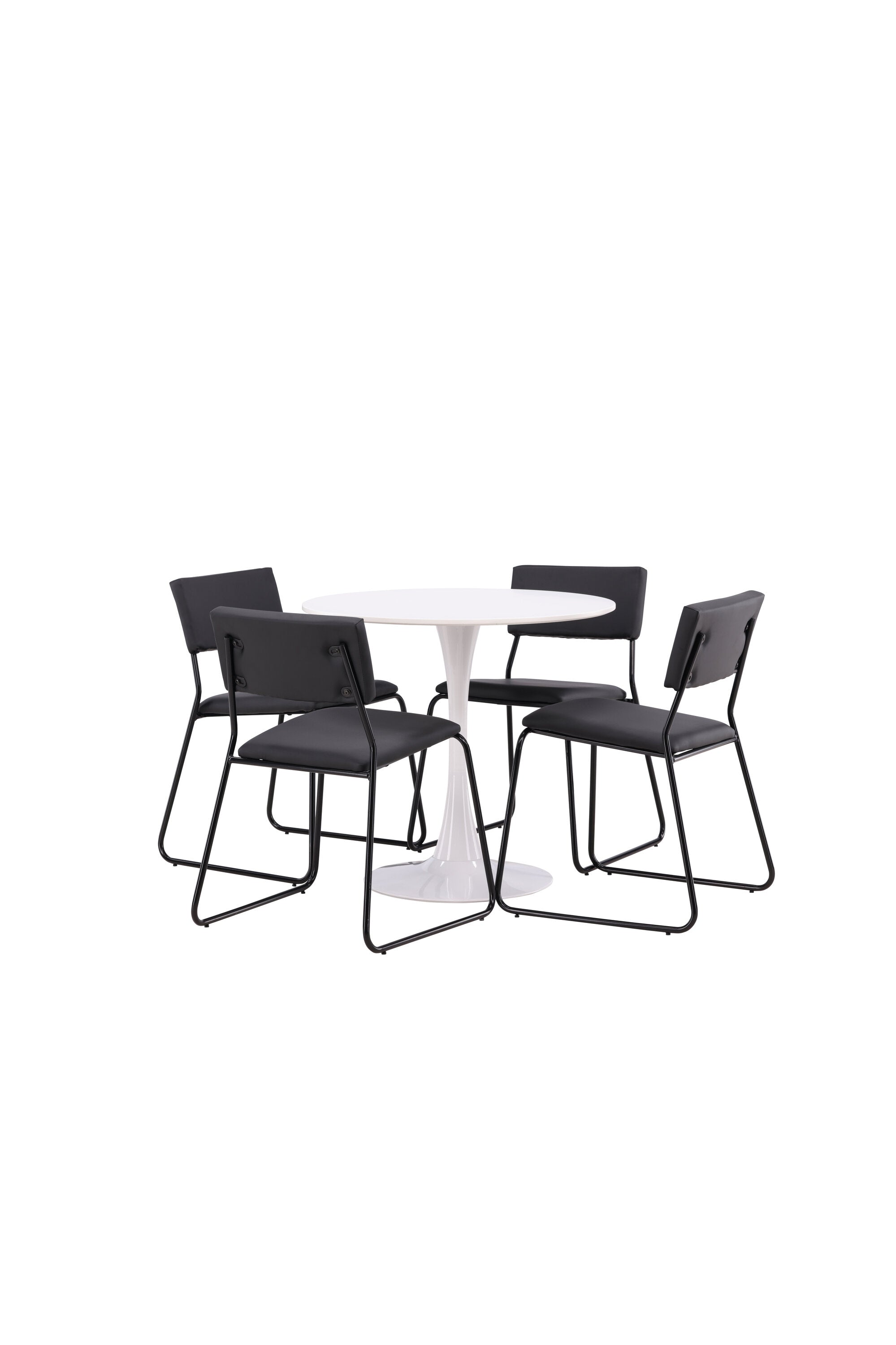 Hamden Esszimmerset + Kenth ⌀80cm/4St. in Schwarz präsentiert im Onlineshop von KAQTU Design AG. Esszimmerset ist von Venture Home