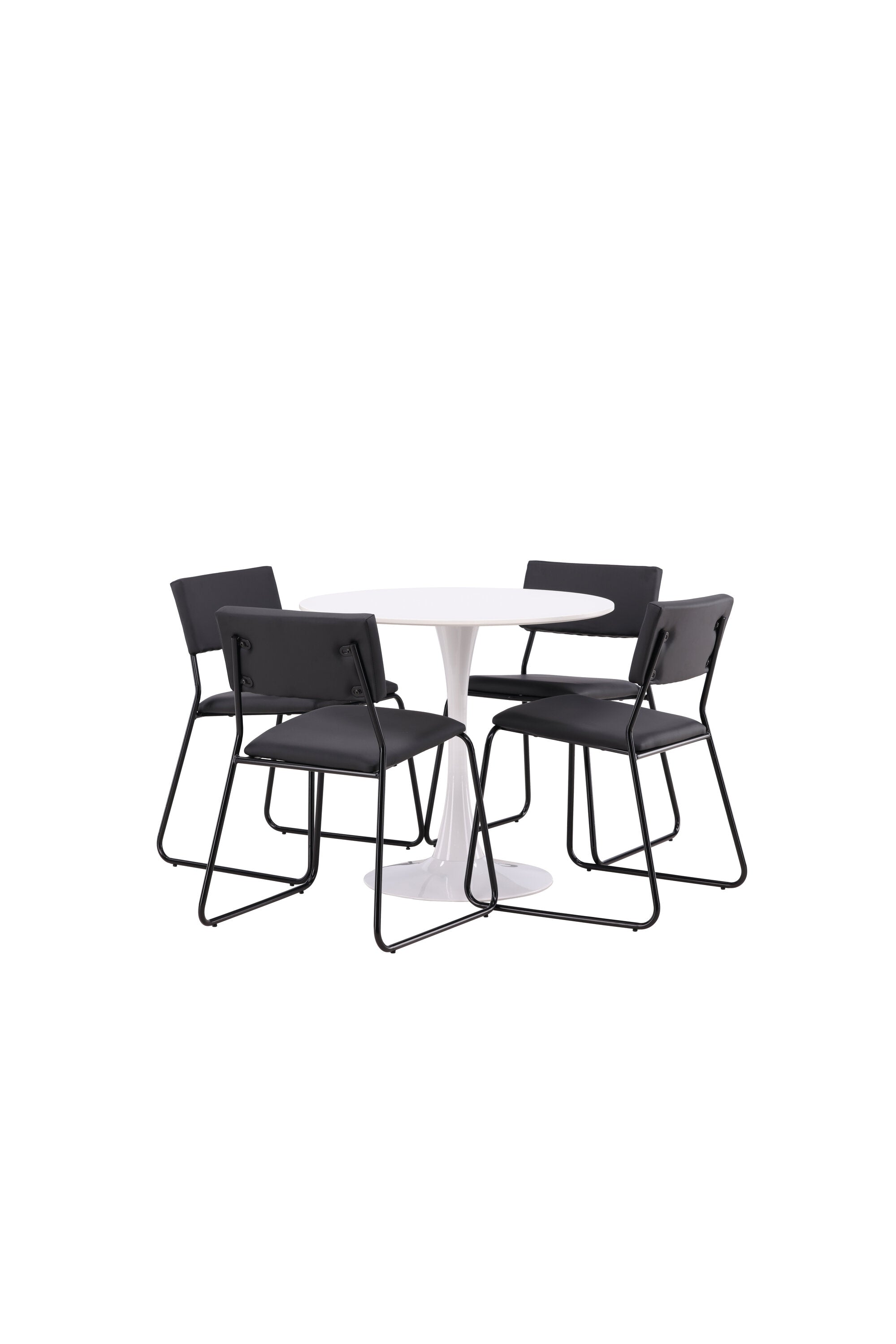 Hamden Esszimmerset + Kenth ⌀80cm/4St. in Schwarz präsentiert im Onlineshop von KAQTU Design AG. Esszimmerset ist von Venture Home