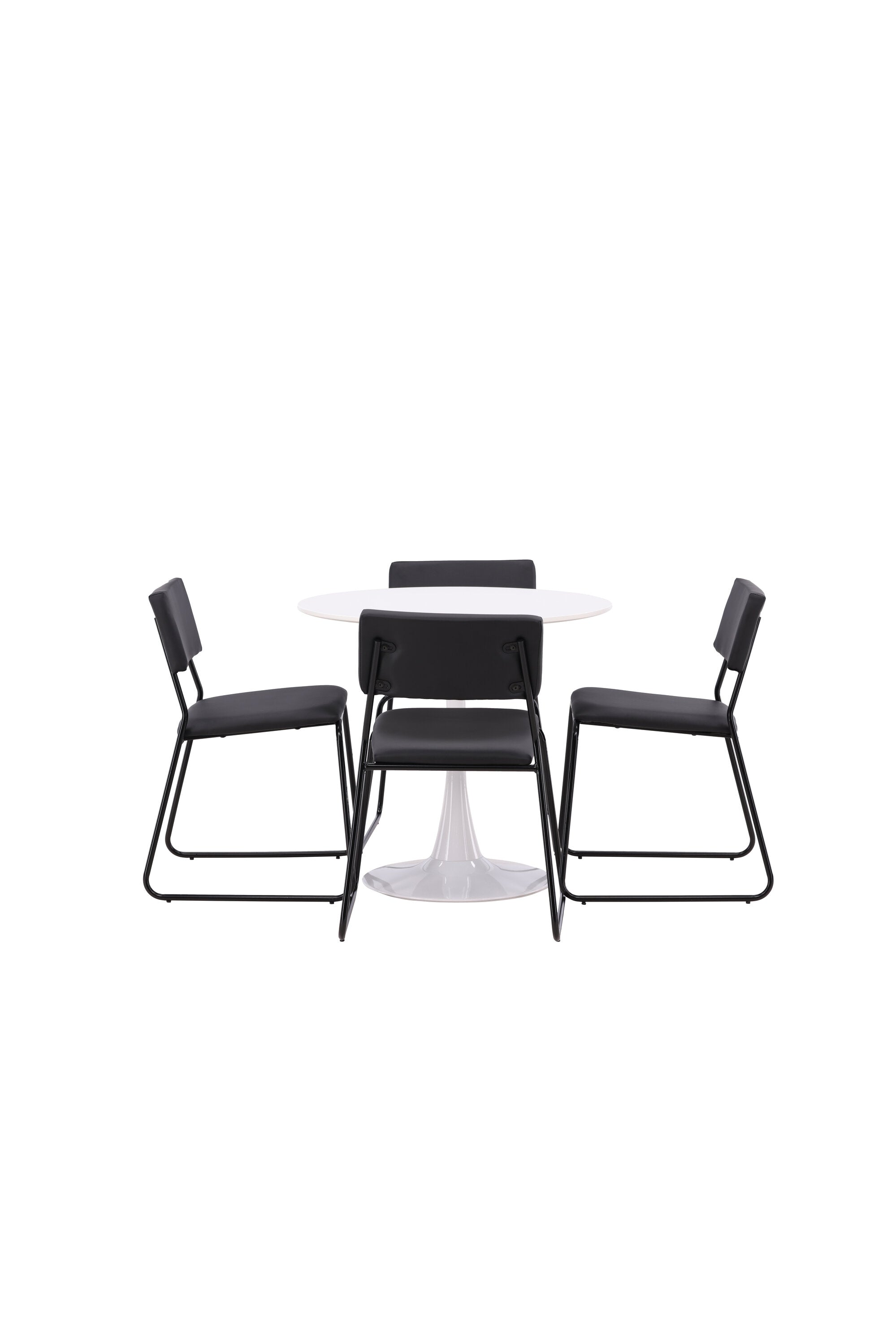 Hamden Esszimmerset + Kenth ⌀80cm/4St. in Schwarz präsentiert im Onlineshop von KAQTU Design AG. Esszimmerset ist von Venture Home