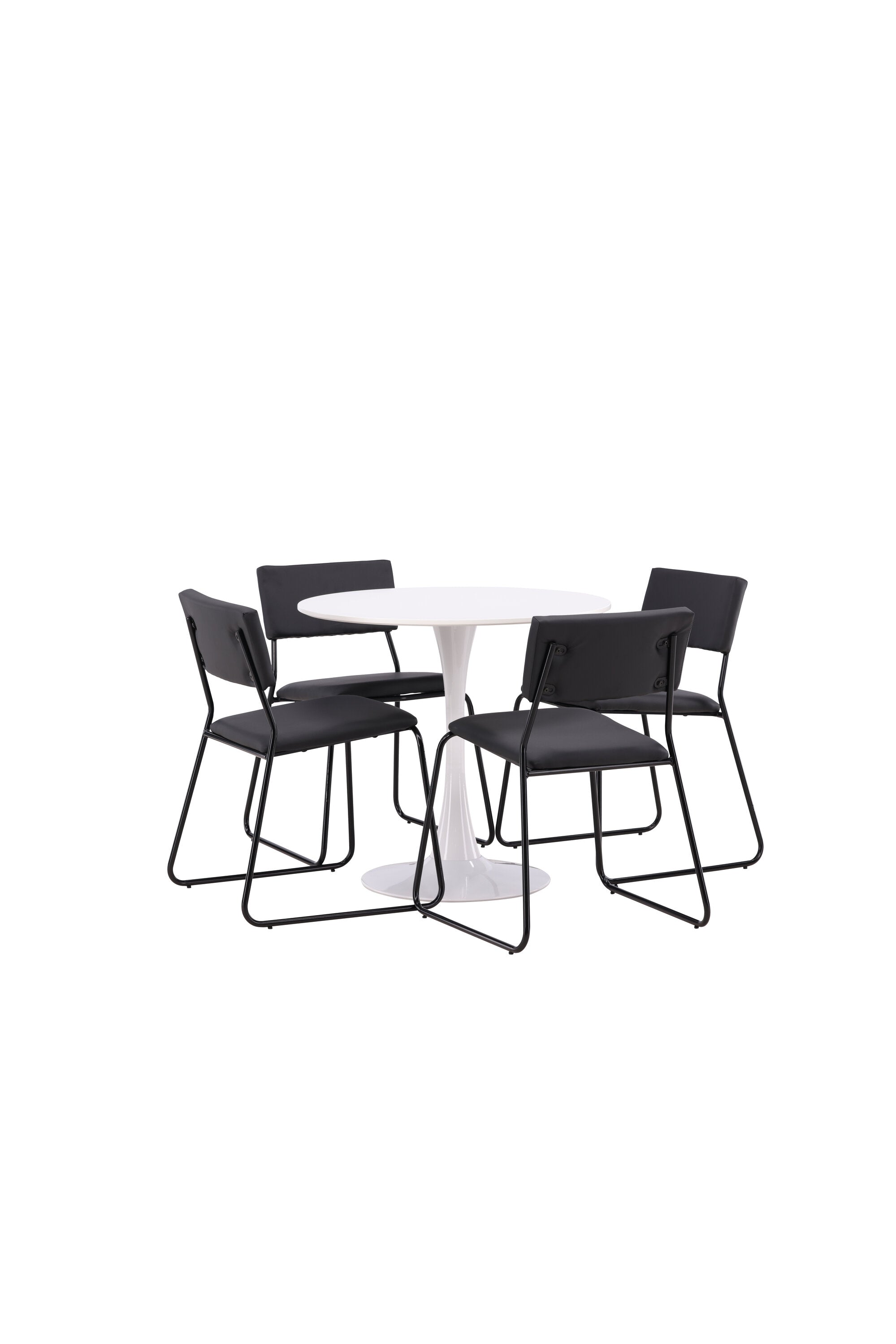 Hamden Esszimmerset + Kenth ⌀80cm/4St. in Schwarz präsentiert im Onlineshop von KAQTU Design AG. Esszimmerset ist von Venture Home