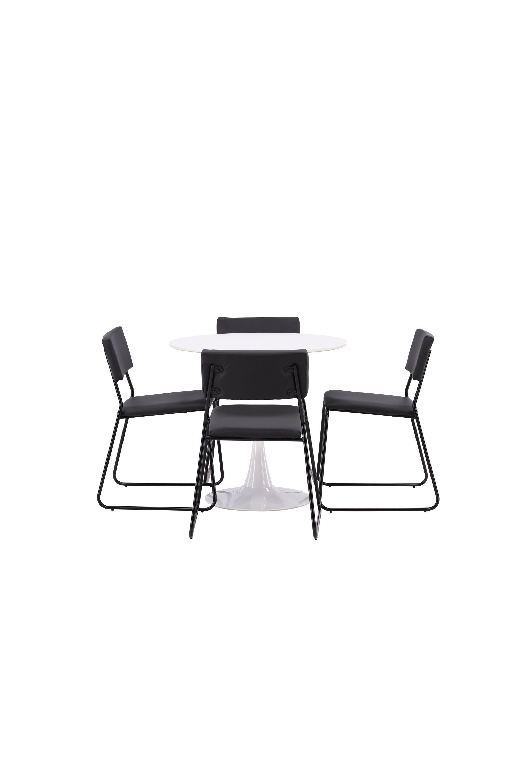 Hamden Esszimmerset + Kenth ⌀80cm/4St. in Schwarz präsentiert im Onlineshop von KAQTU Design AG. Esszimmerset ist von Venture Home