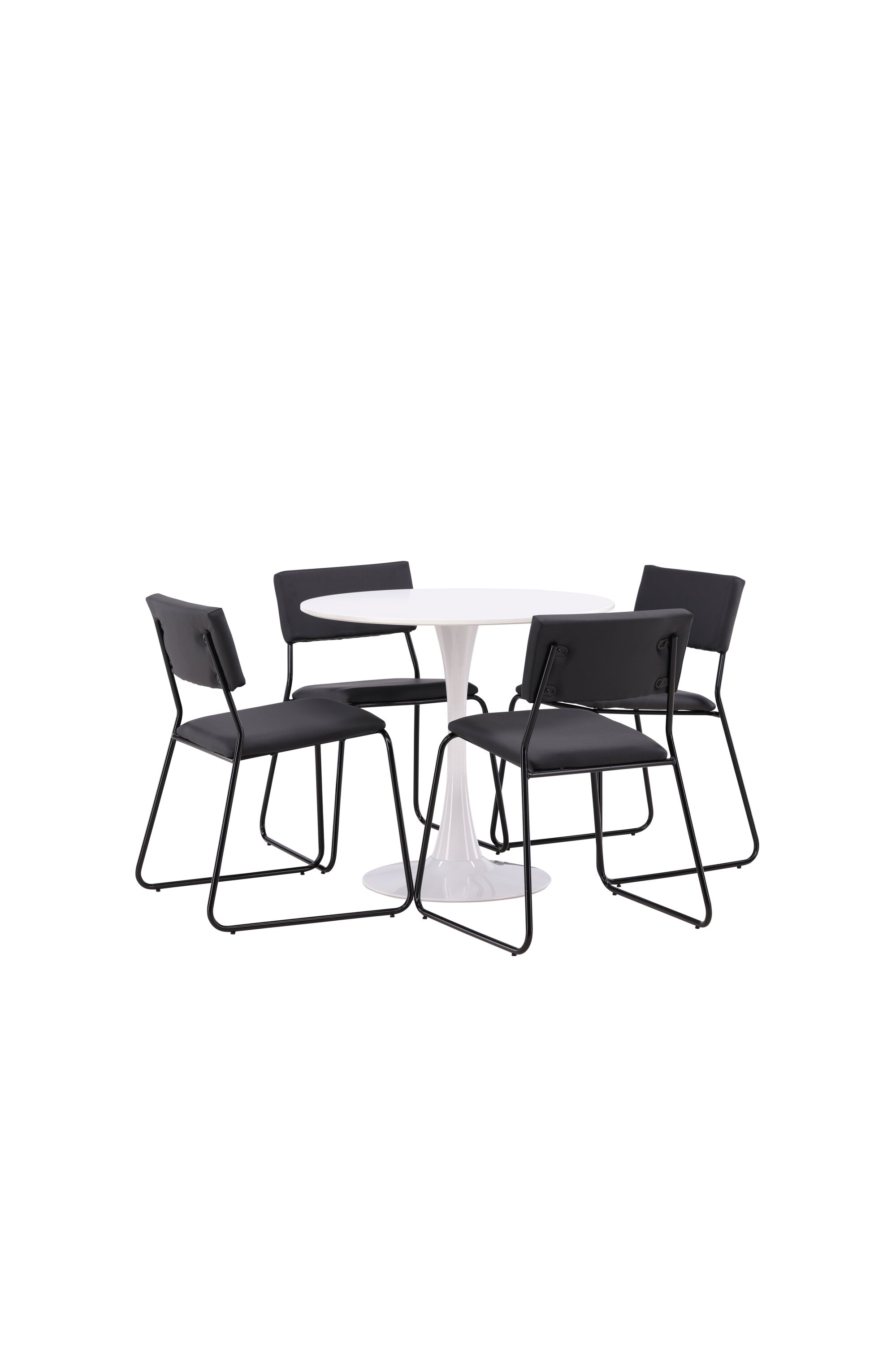 Hamden Esszimmerset + Kenth ⌀80cm/4St. in Schwarz präsentiert im Onlineshop von KAQTU Design AG. Esszimmerset ist von Venture Home