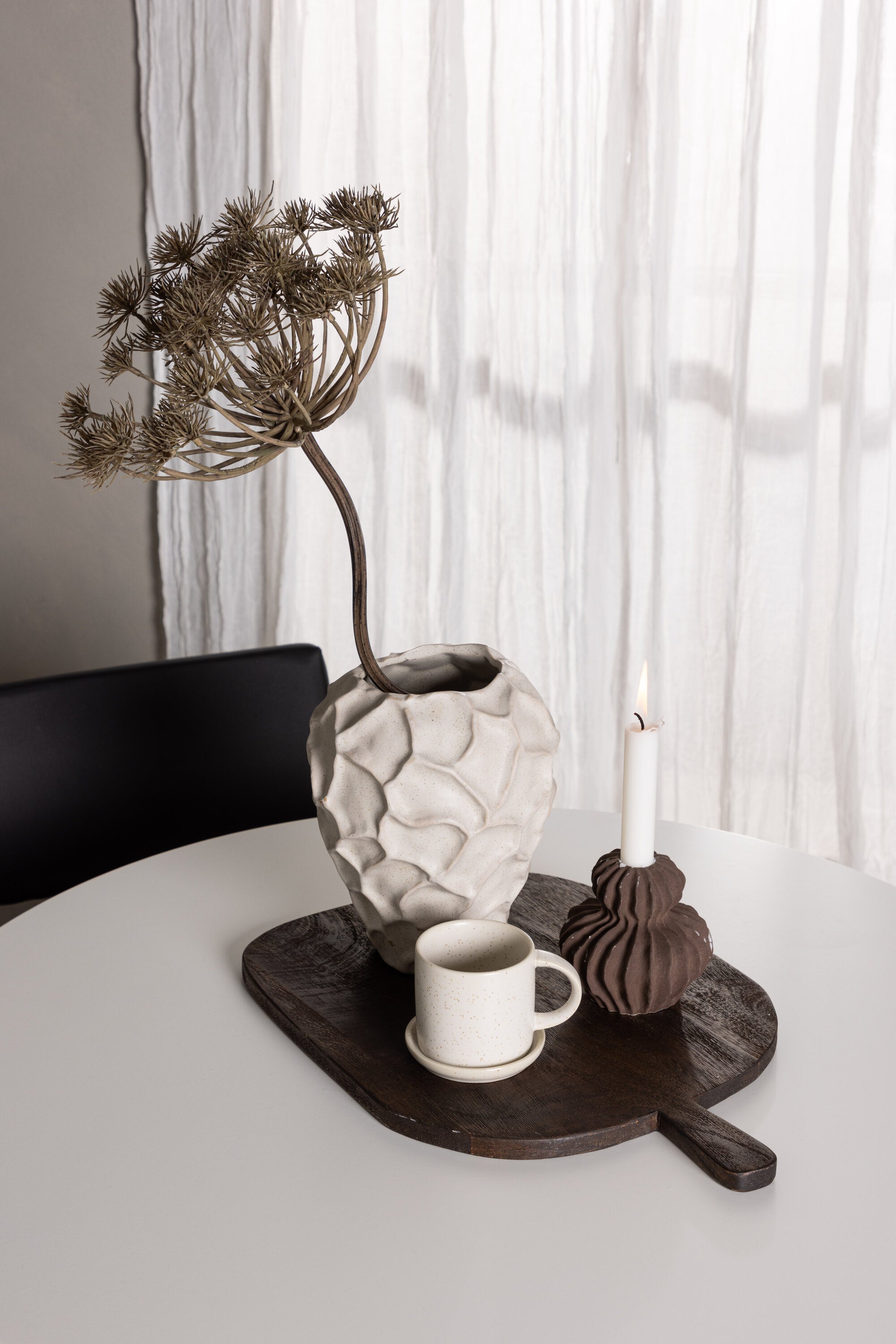 Hamden Esszimmerset + Kenth ⌀80cm/4St. in Schwarz präsentiert im Onlineshop von KAQTU Design AG. Esszimmerset ist von Venture Home