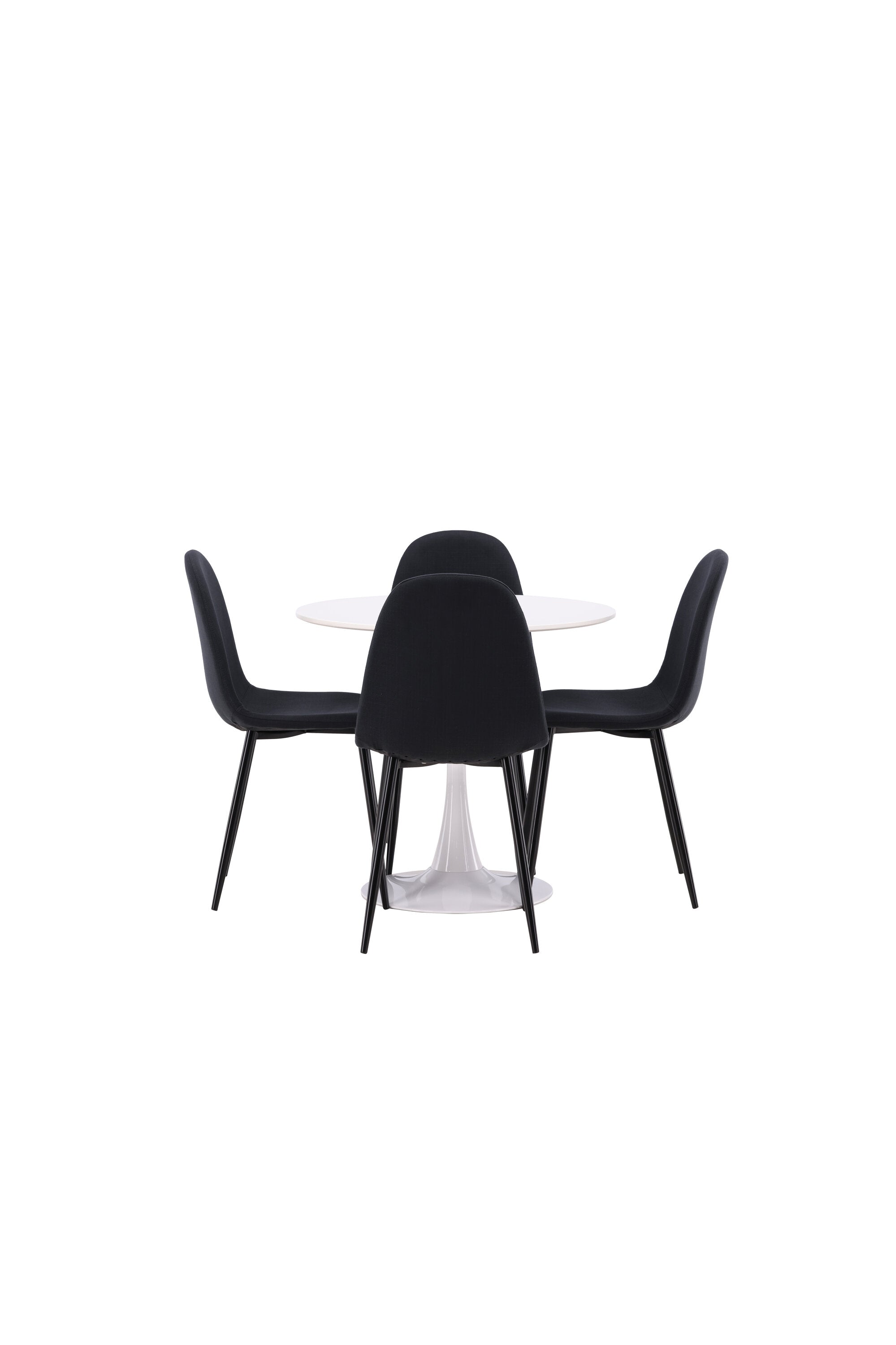 Hamden Esszimmerset + Polar ⌀80cm/4St. in Schwarz präsentiert im Onlineshop von KAQTU Design AG. Esszimmerset ist von Venture Home