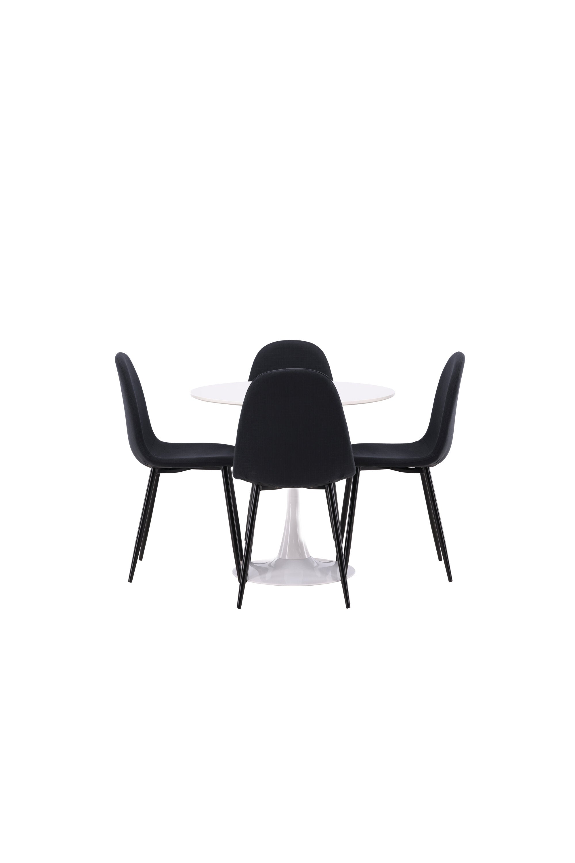 Hamden Esszimmerset + Polar ⌀80cm/4St. in Schwarz präsentiert im Onlineshop von KAQTU Design AG. Esszimmerset ist von Venture Home