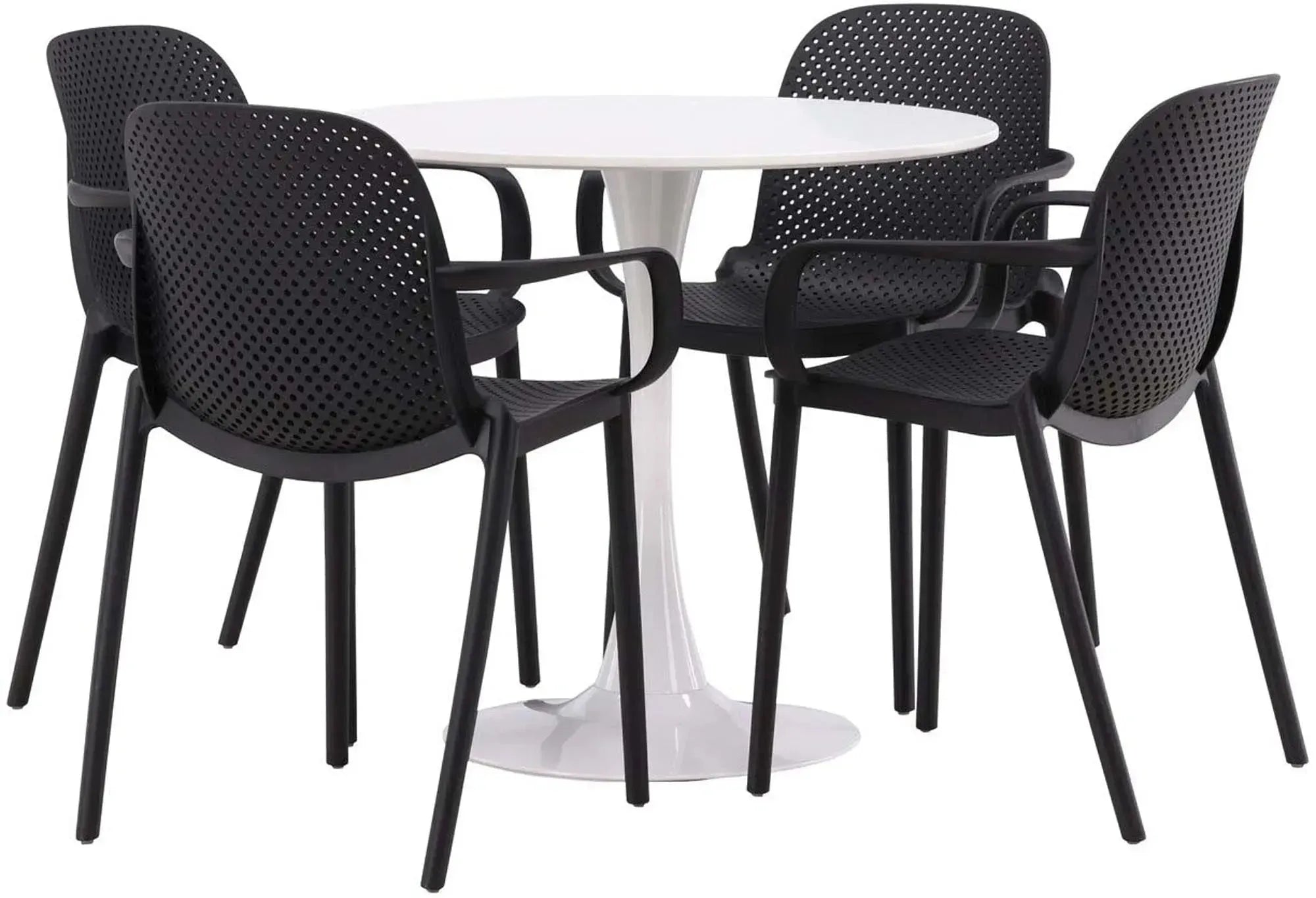 Modernes Esszimmerset Hamden + Baltimore, 80cm, 4 Stühle, Venture.