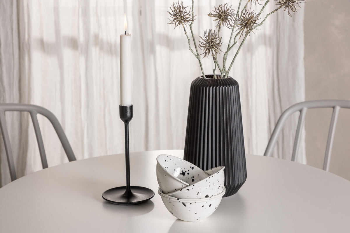 Hamden Esszimmerset + Dyrön ⌀80cm/4St. in Greige präsentiert im Onlineshop von KAQTU Design AG. Esszimmerset ist von Venture Home