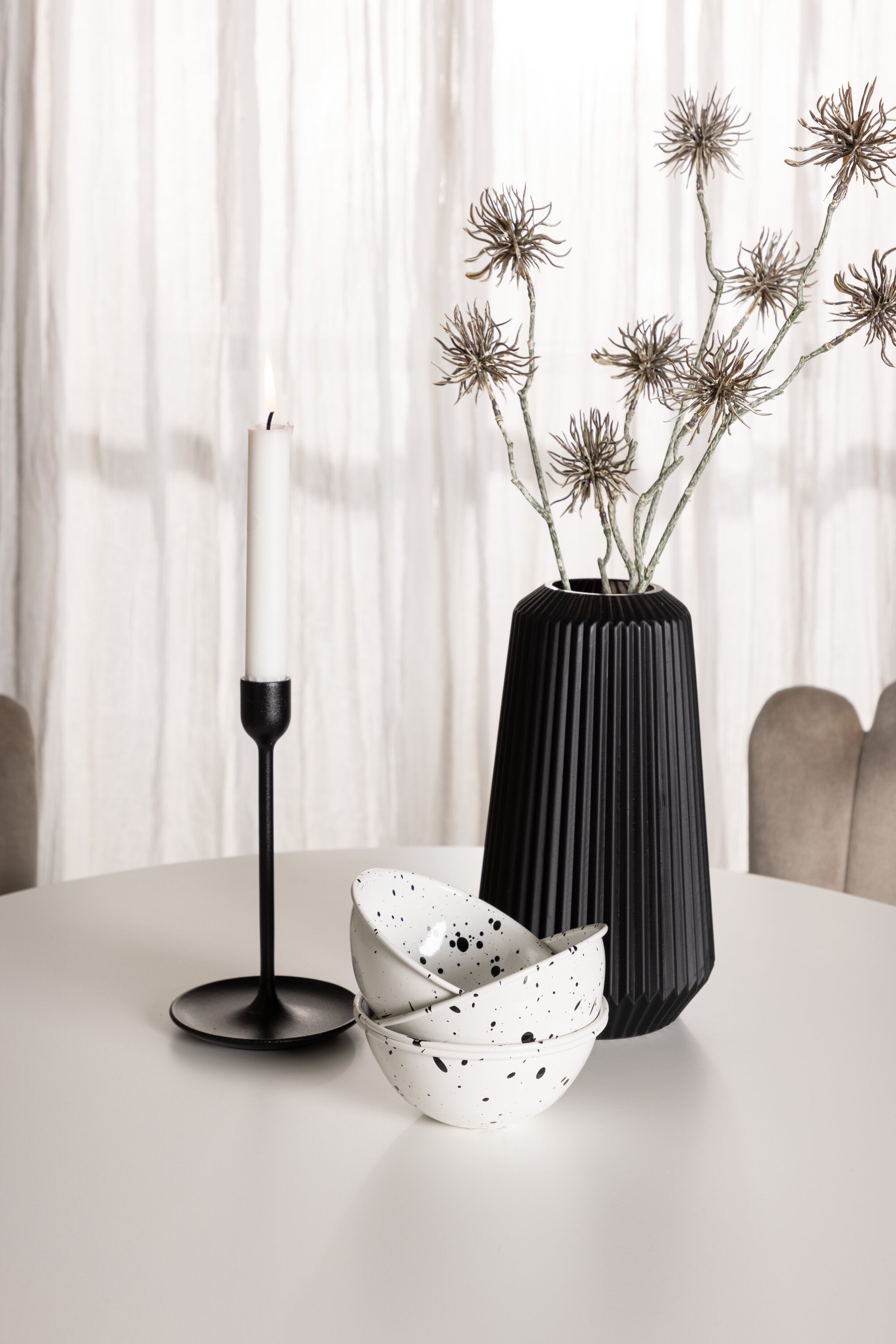 Hamden Esszimmerset + Limhamn Light ⌀80cm/4St. in Beige präsentiert im Onlineshop von KAQTU Design AG. Esszimmerset ist von Venture Home