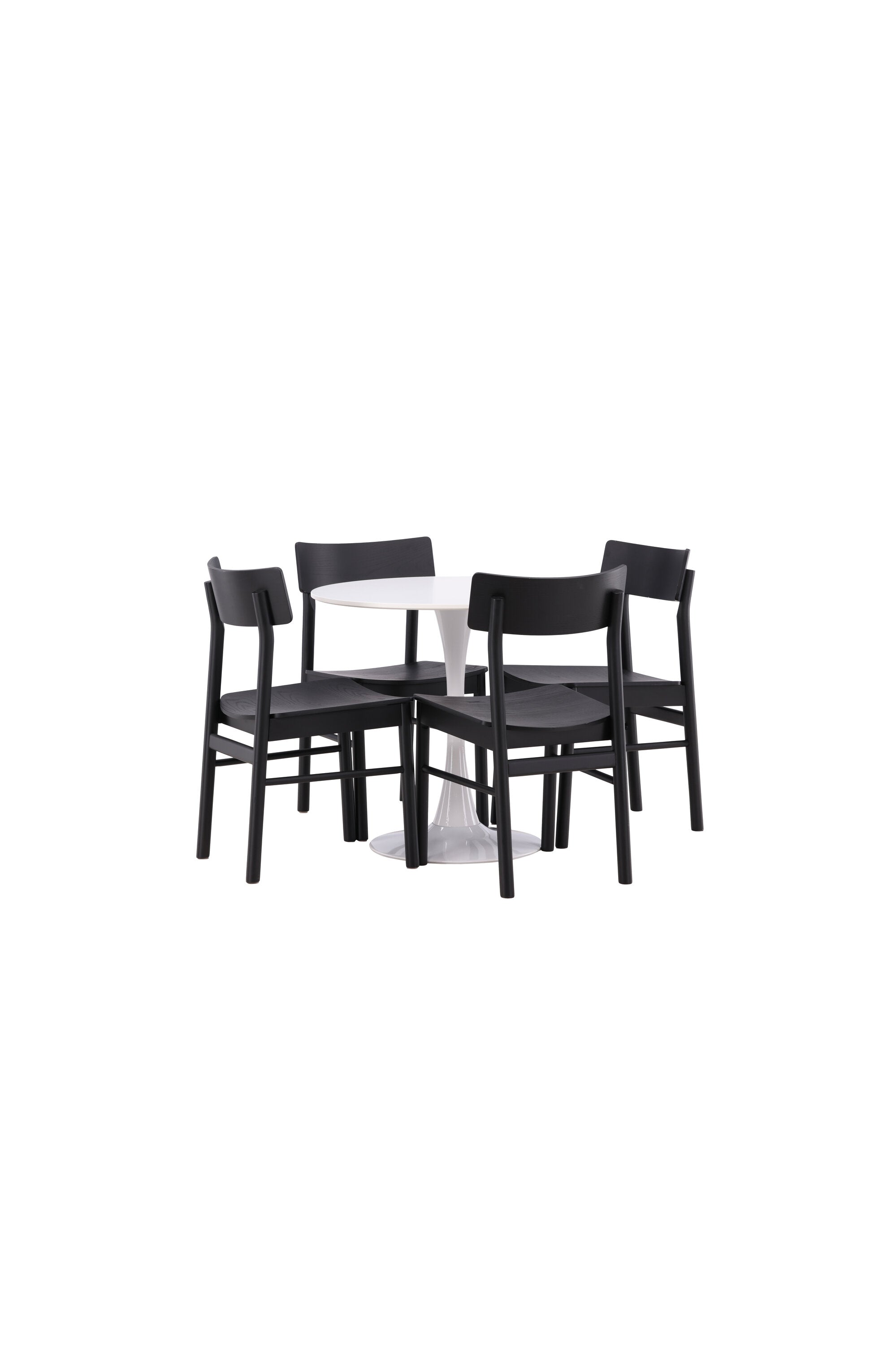 Hamden Esszimmerset + Montros ⌀80cm/4St. in Schwarz präsentiert im Onlineshop von KAQTU Design AG. Esszimmerset ist von Venture Home