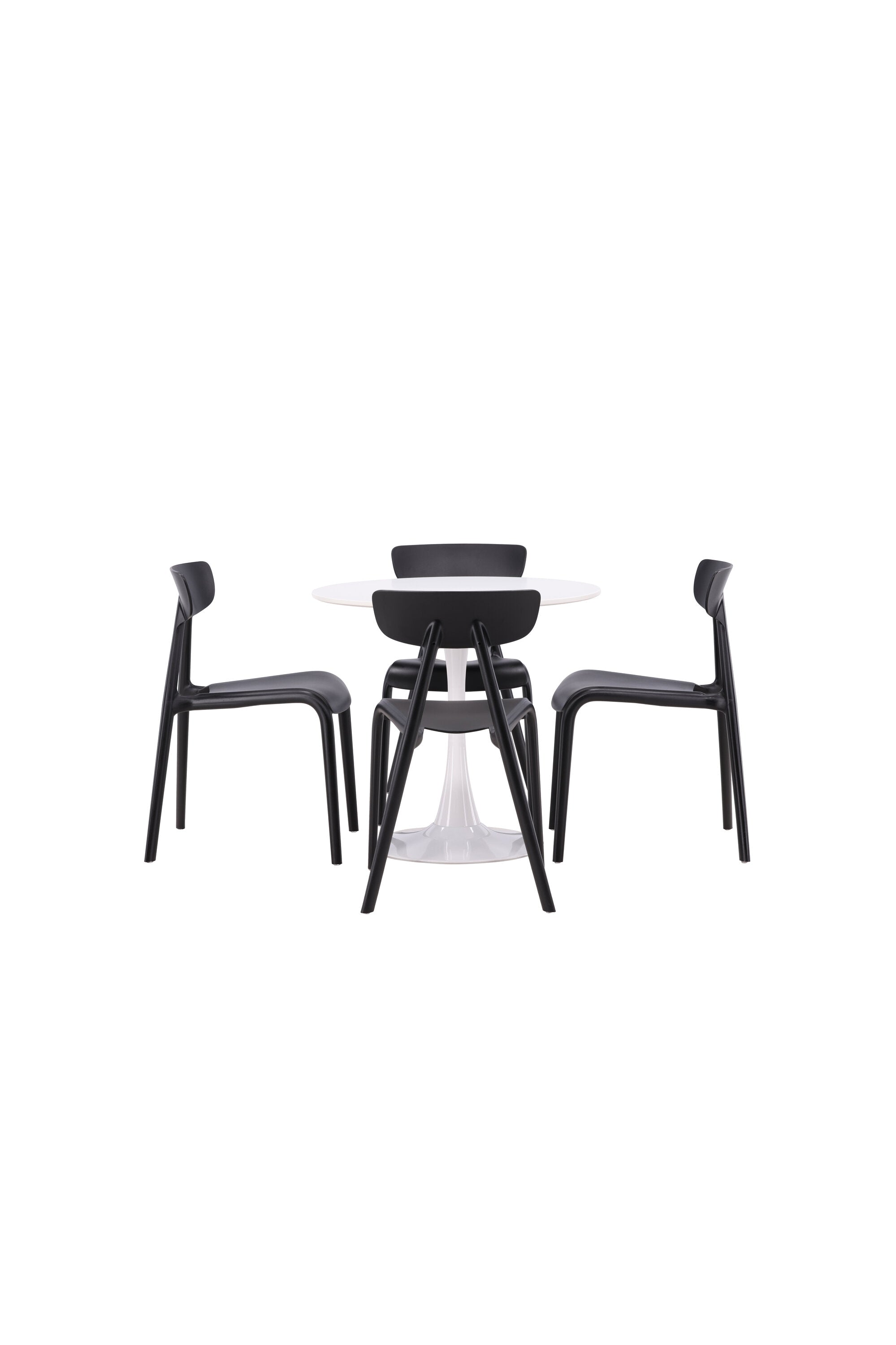Hamden Esszimmerset + Ursholmen ⌀80cm/4St. in Schwarz präsentiert im Onlineshop von KAQTU Design AG. Esszimmerset ist von Venture Home