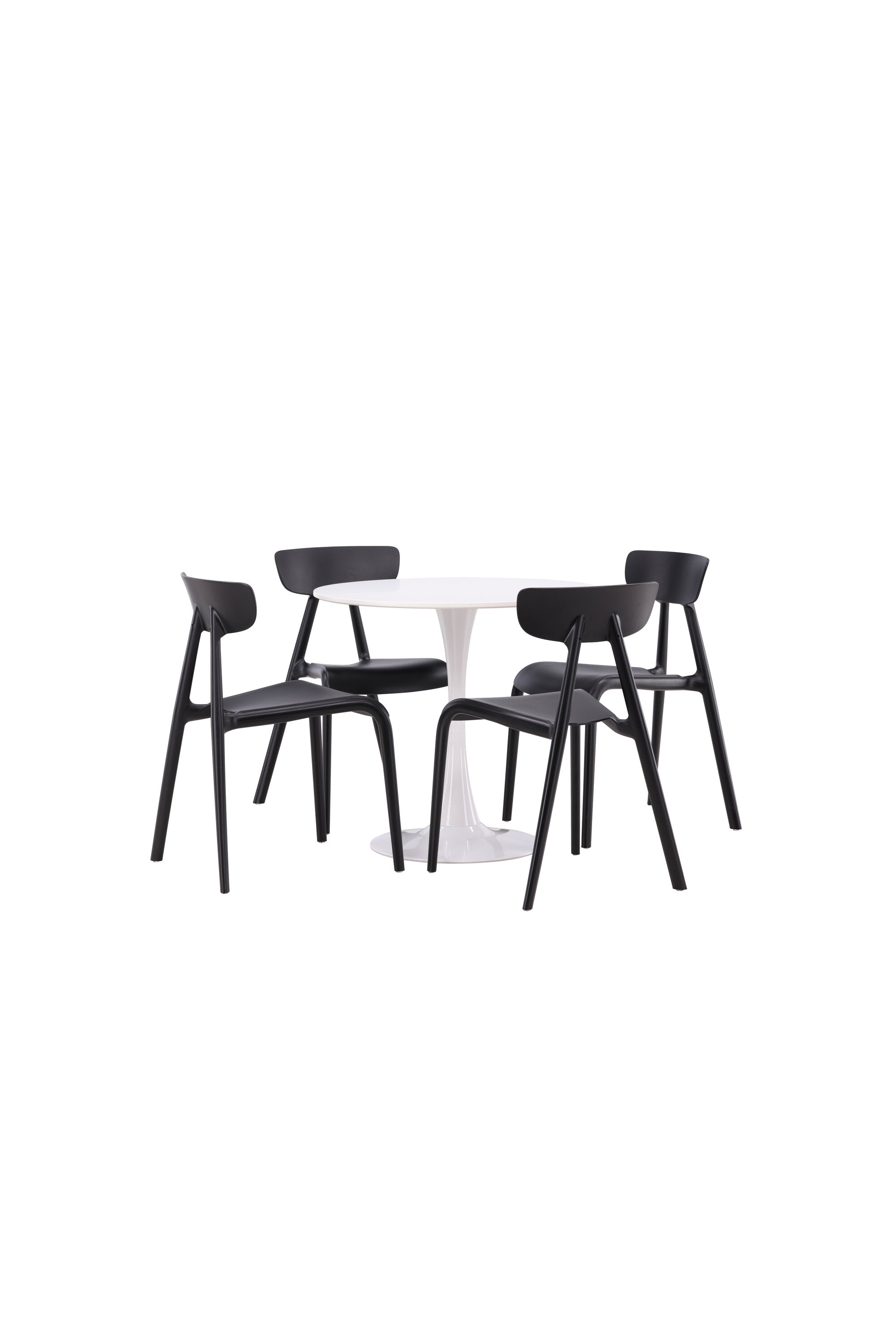 Hamden Esszimmerset + Ursholmen ⌀80cm/4St. in Schwarz präsentiert im Onlineshop von KAQTU Design AG. Esszimmerset ist von Venture Home