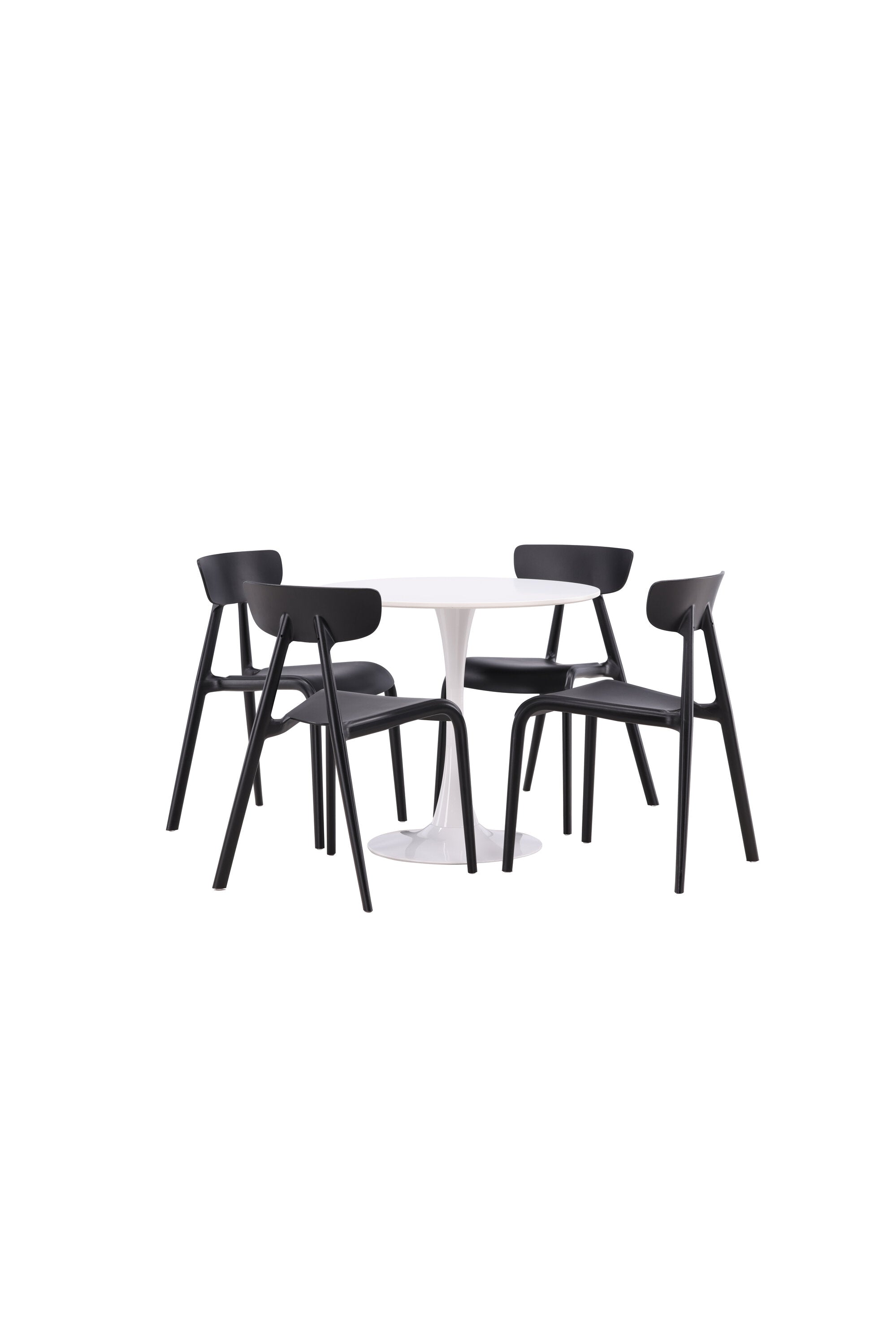 Hamden Esszimmerset + Ursholmen ⌀80cm/4St. in Schwarz präsentiert im Onlineshop von KAQTU Design AG. Esszimmerset ist von Venture Home