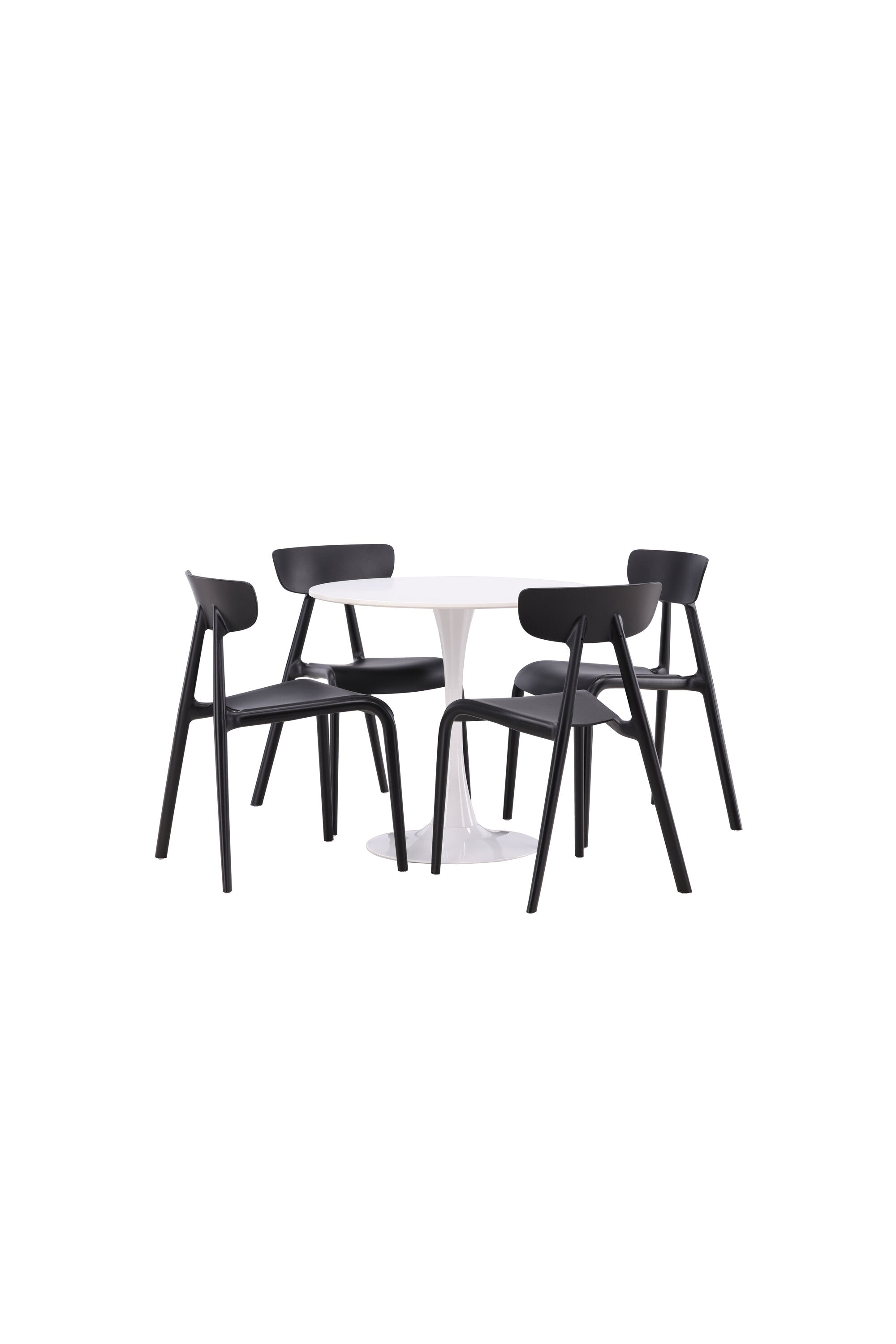Hamden Esszimmerset + Ursholmen ⌀80cm/4St. in Schwarz präsentiert im Onlineshop von KAQTU Design AG. Esszimmerset ist von Venture Home