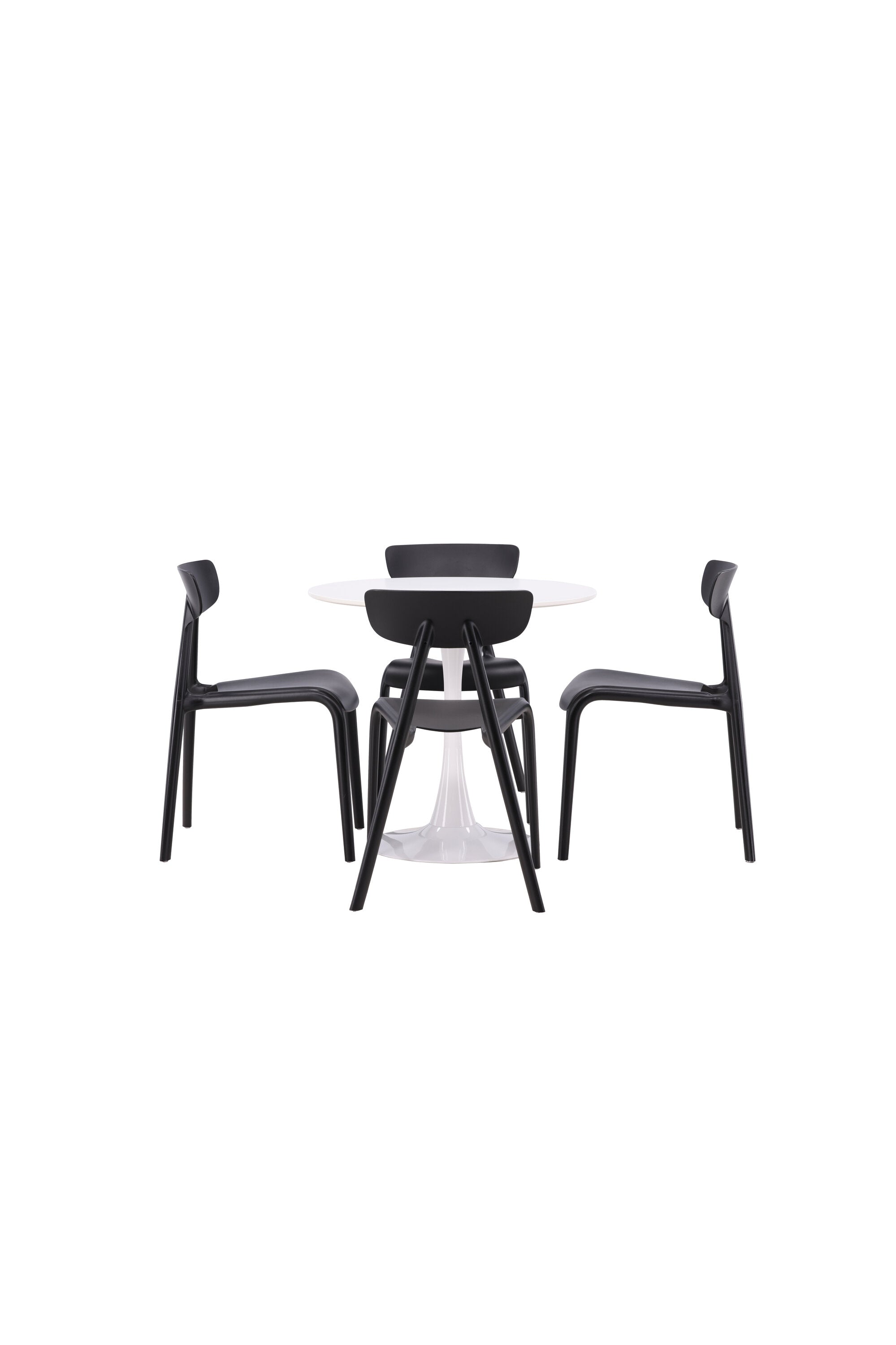 Hamden Esszimmerset + Ursholmen ⌀80cm/4St. in Schwarz präsentiert im Onlineshop von KAQTU Design AG. Esszimmerset ist von Venture Home