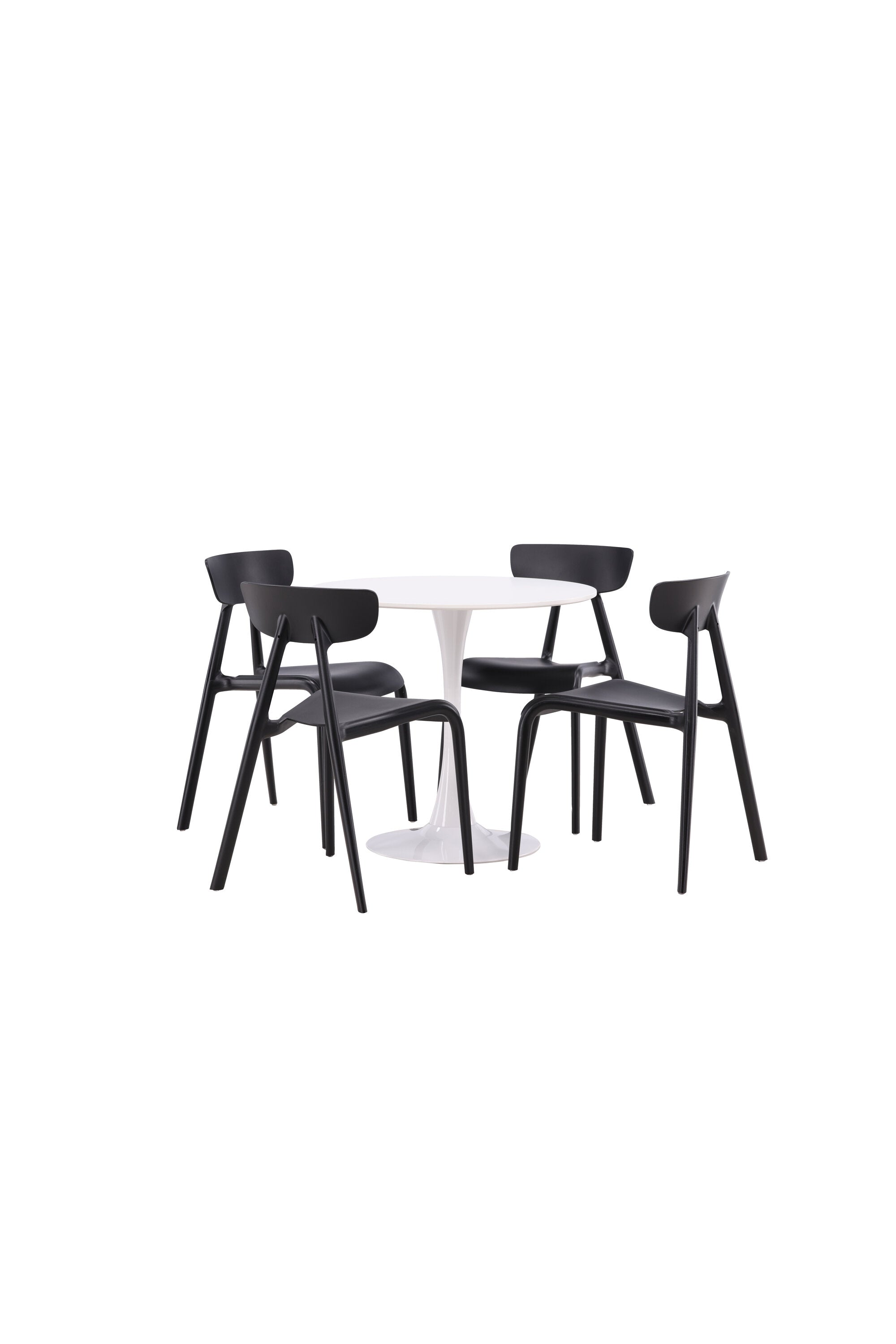 Hamden Esszimmerset + Ursholmen ⌀80cm/4St. in Schwarz präsentiert im Onlineshop von KAQTU Design AG. Esszimmerset ist von Venture Home