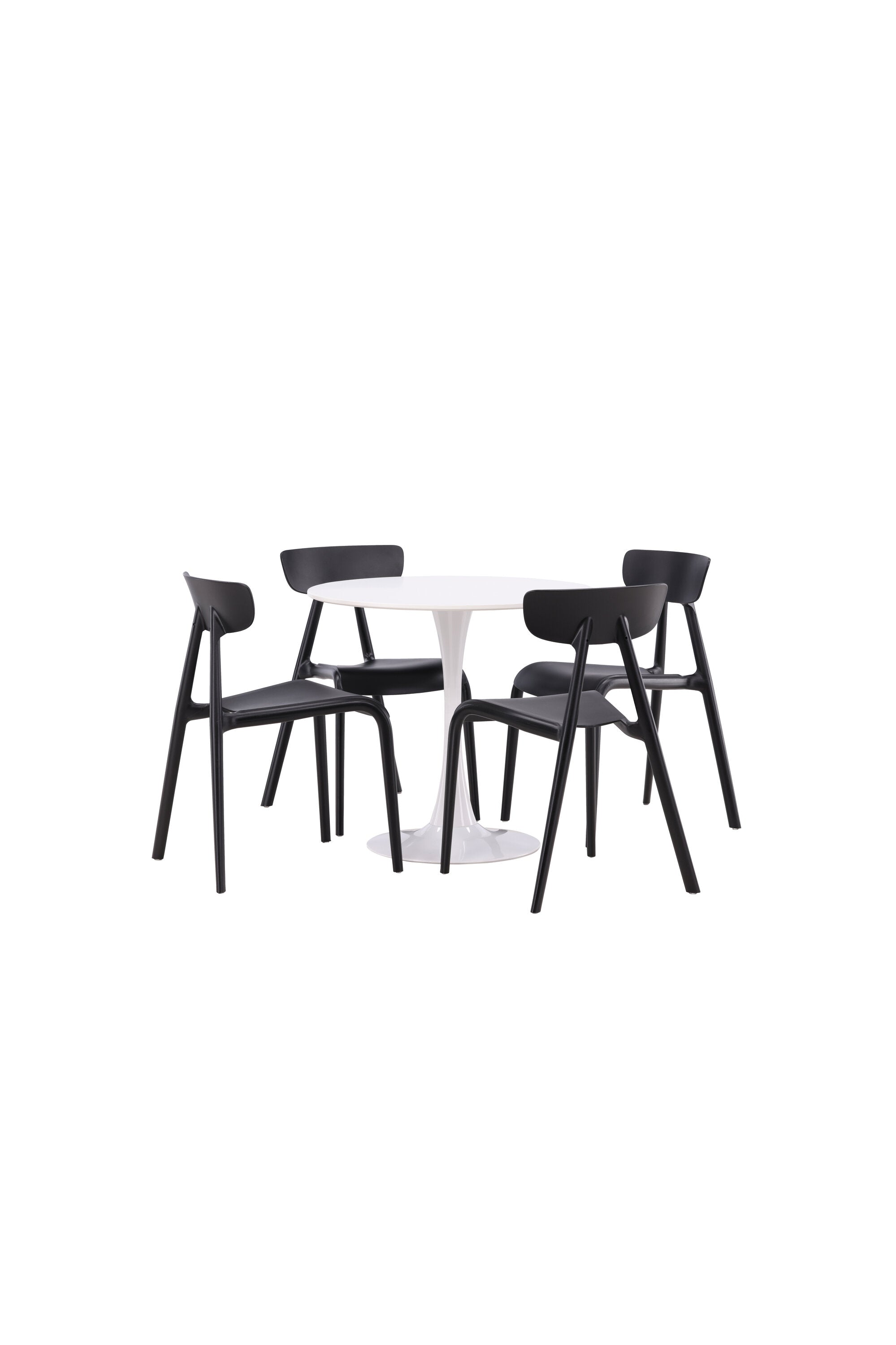 Hamden Esszimmerset + Ursholmen ⌀80cm/4St. in Schwarz präsentiert im Onlineshop von KAQTU Design AG. Esszimmerset ist von Venture Home