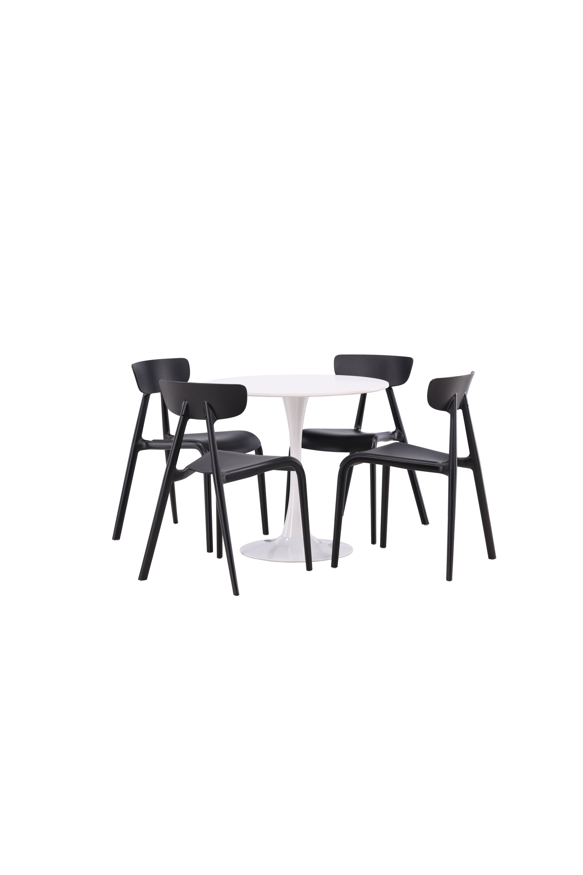 Hamden Esszimmerset + Ursholmen ⌀80cm/4St. in Schwarz präsentiert im Onlineshop von KAQTU Design AG. Esszimmerset ist von Venture Home