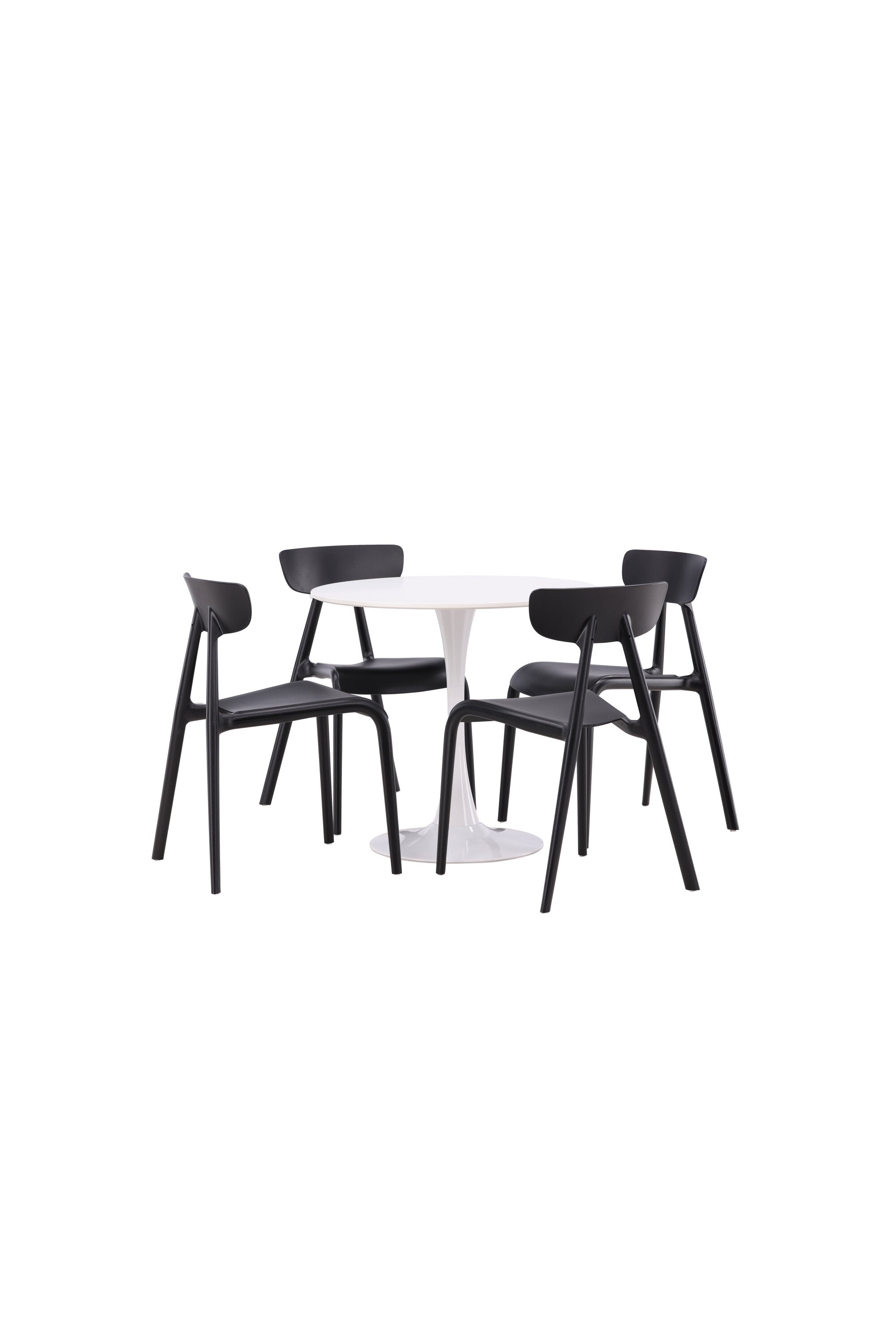 Hamden Esszimmerset + Ursholmen ⌀80cm/4St. in Schwarz präsentiert im Onlineshop von KAQTU Design AG. Esszimmerset ist von Venture Home