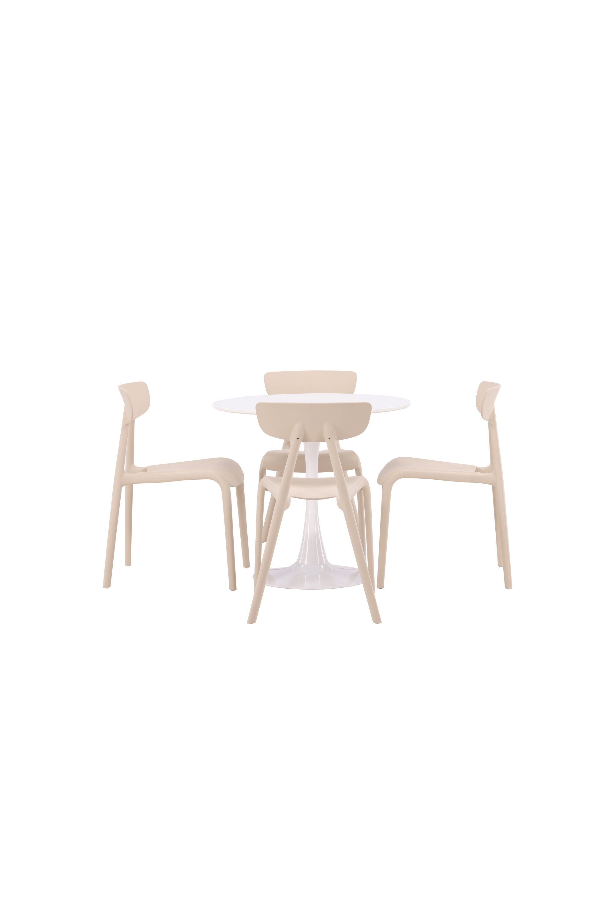 Hamden Esszimmerset + Ursholmen ⌀80cm/4St. in Beige präsentiert im Onlineshop von KAQTU Design AG. Esszimmerset ist von Venture Home