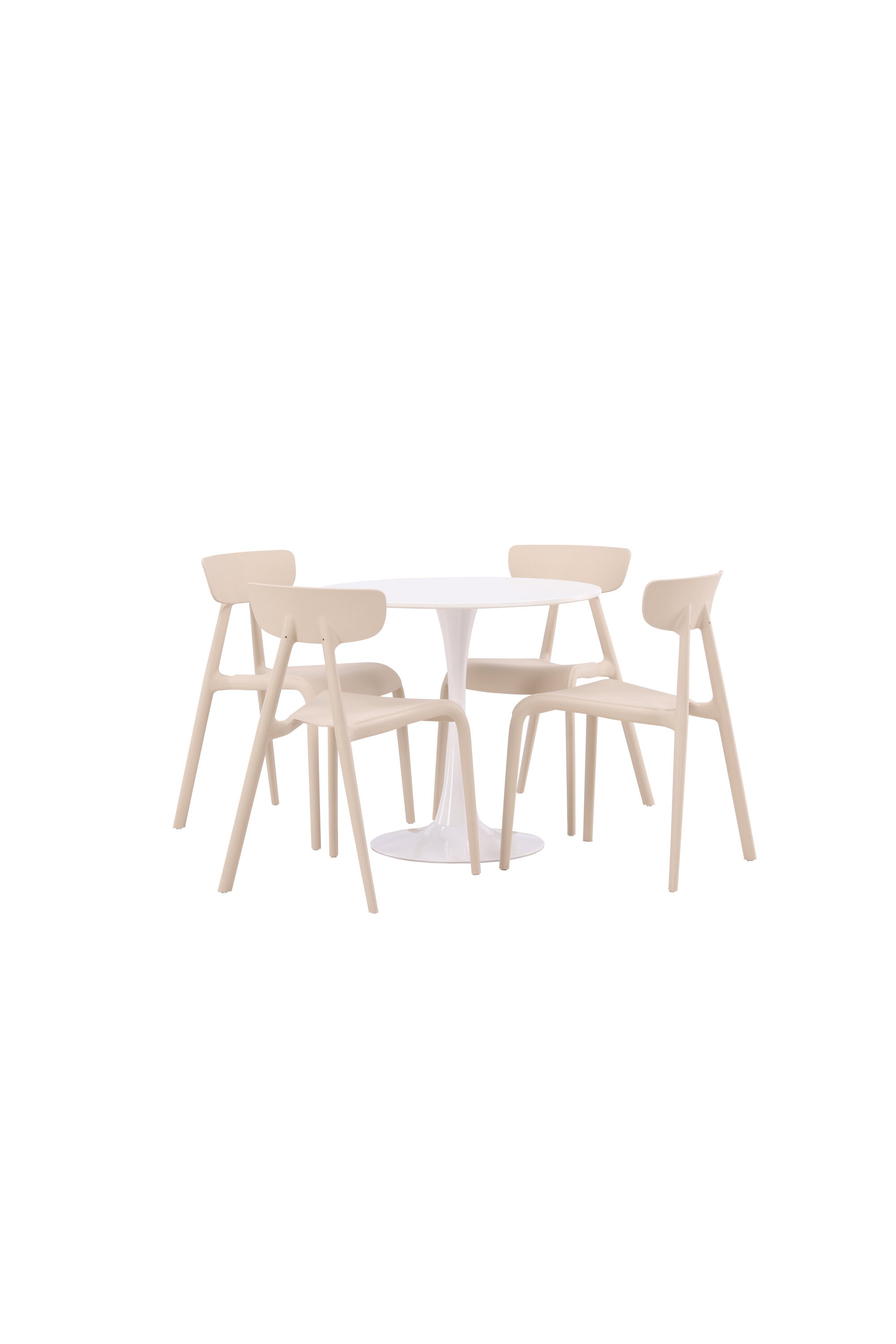 Hamden Esszimmerset + Ursholmen ⌀80cm/4St. in Beige präsentiert im Onlineshop von KAQTU Design AG. Esszimmerset ist von Venture Home
