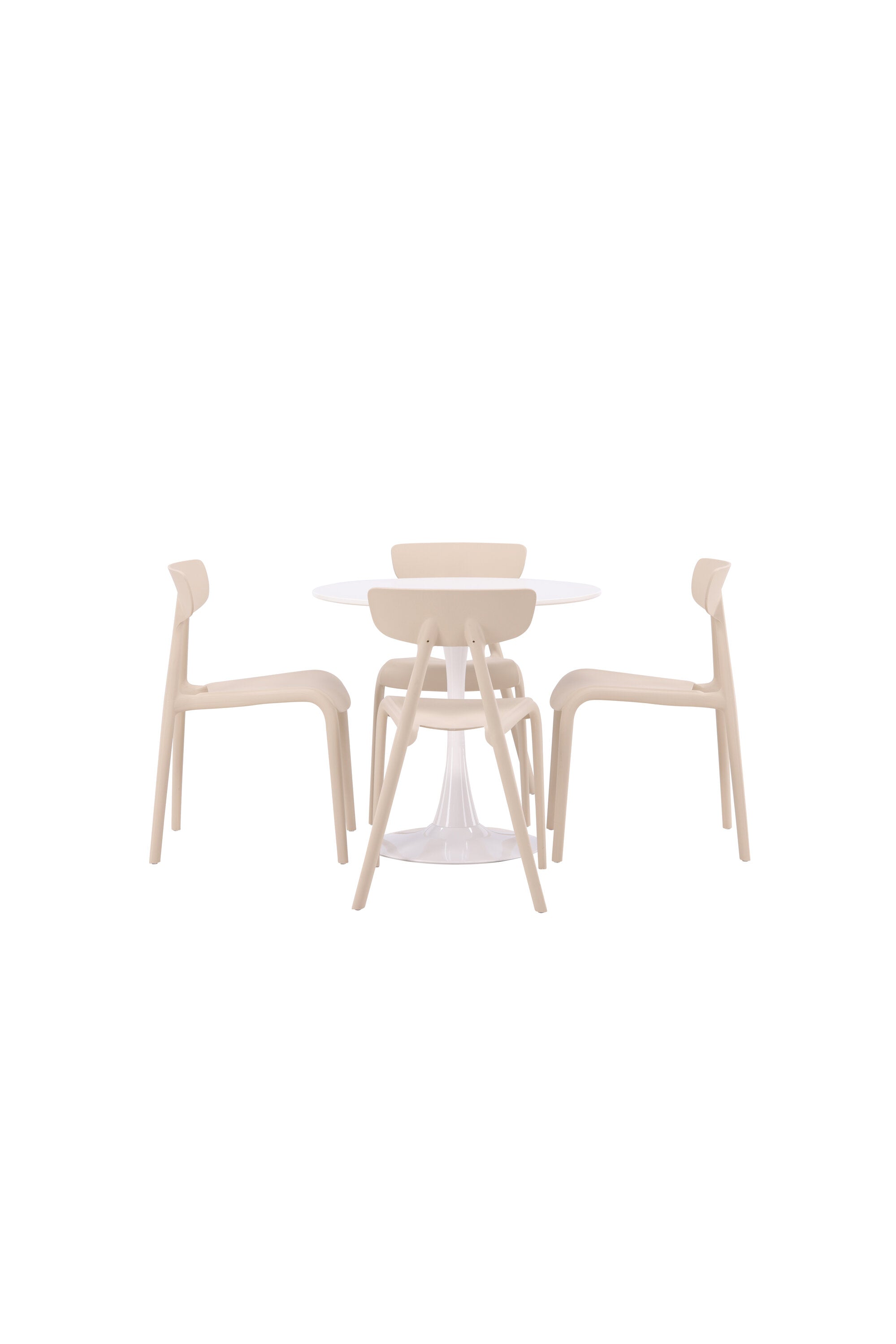 Hamden Esszimmerset + Ursholmen ⌀80cm/4St. in Beige präsentiert im Onlineshop von KAQTU Design AG. Esszimmerset ist von Venture Home